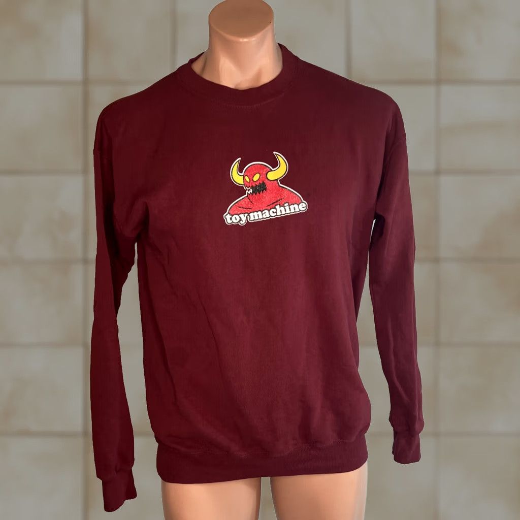 Toy Machine VINTAGE Toy Machine Logo Sweatshirt Crewneck L Men Red 90s Skateboarding Graphic Print Logo Size US L / EU 52-54 / 3 - 1 Thumbnail
