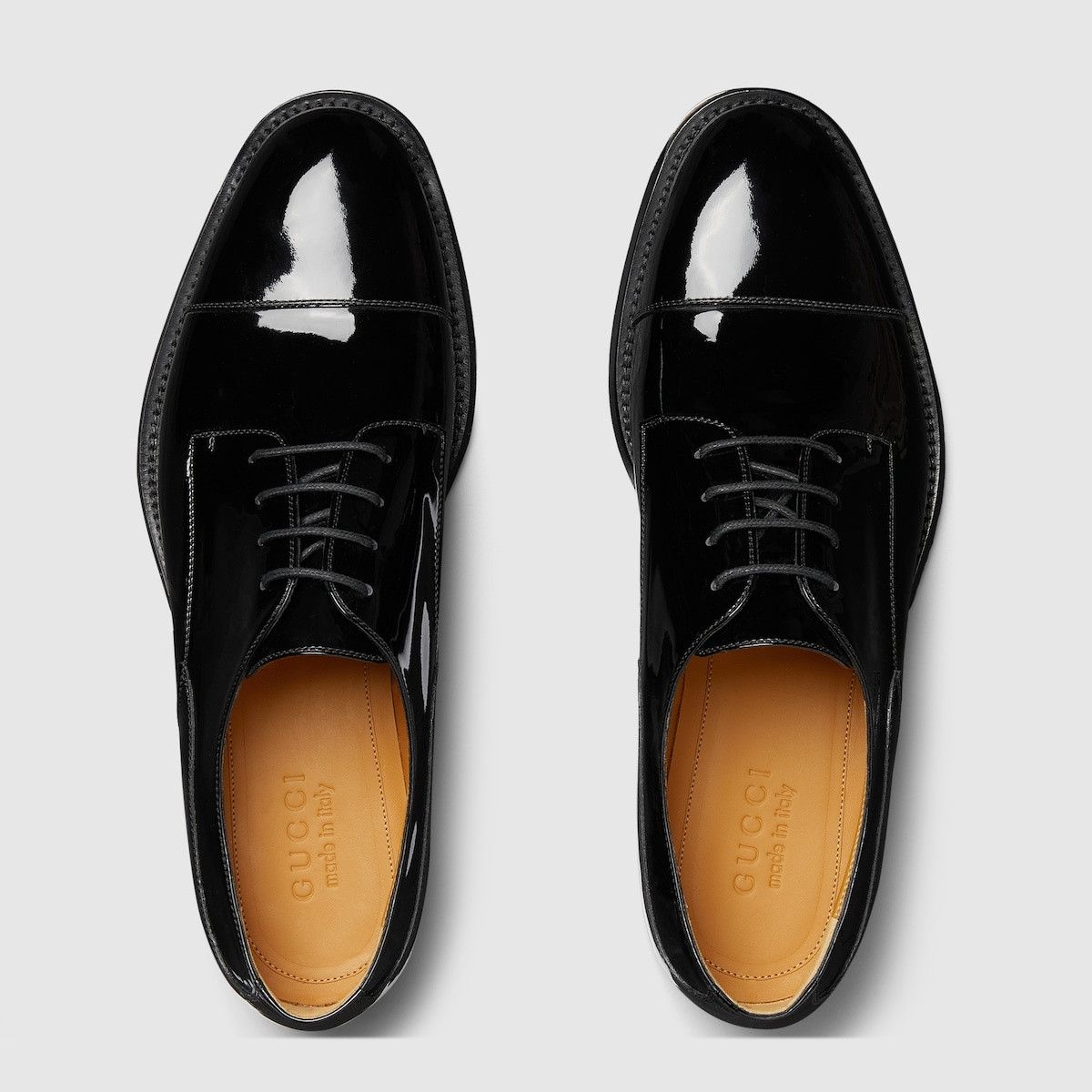 Gucci o1s1wg110425 Men's Lace Up Shoes in Black Size US 7 / EU 40 - 5 Thumbnail