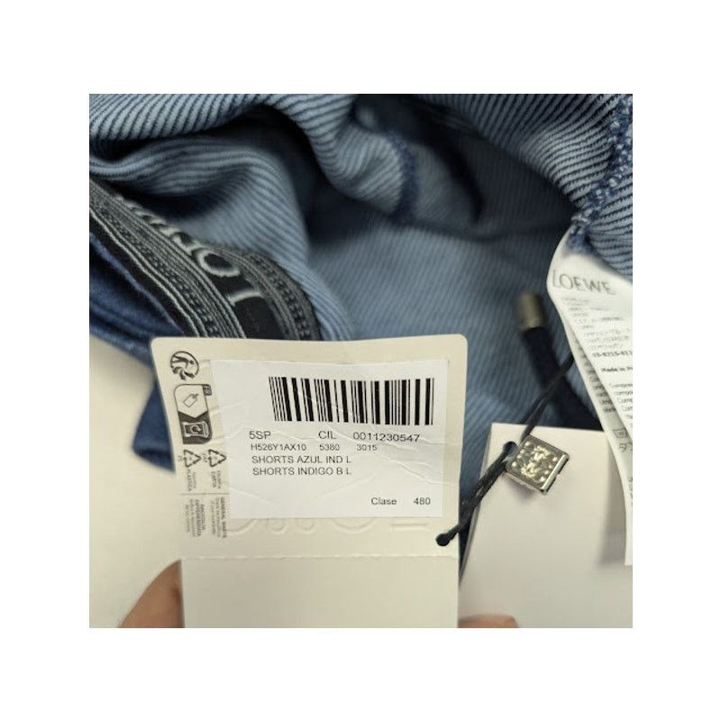 Loewe o1rshd1 Bermuda Shorts in Indigo Blue Size US 34 / EU 50 - 22 Thumbnail