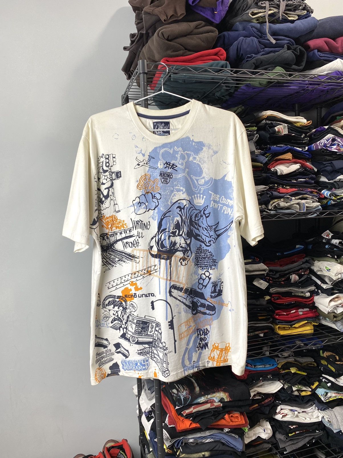 Ecko Unltd. × Rap Tees × Vintage Vintage Ecko Unltd Art T Shirt Size US XL / EU 56 / 4 - 1 Thumbnail