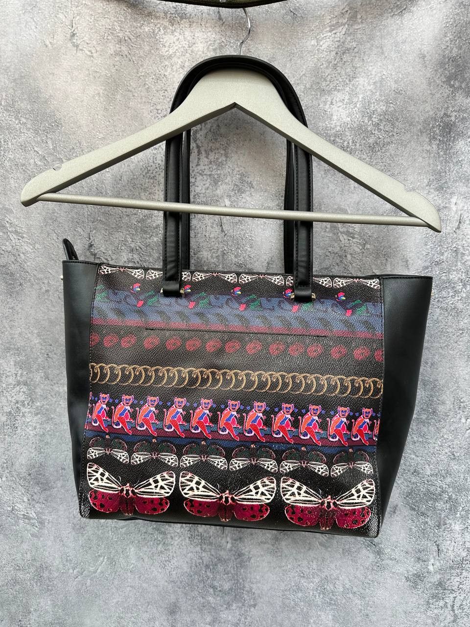 Roberto Cavalli Roberto Cavalli Croc-Embossed Leather Tote Bag Animal Print Size ONE SIZE - 3 Thumbnail