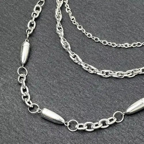 Jewelry Wakiko x azawa 3 layers Punk Long Metal Wallet Belt Chain Size ONE SIZE - 4 Thumbnail