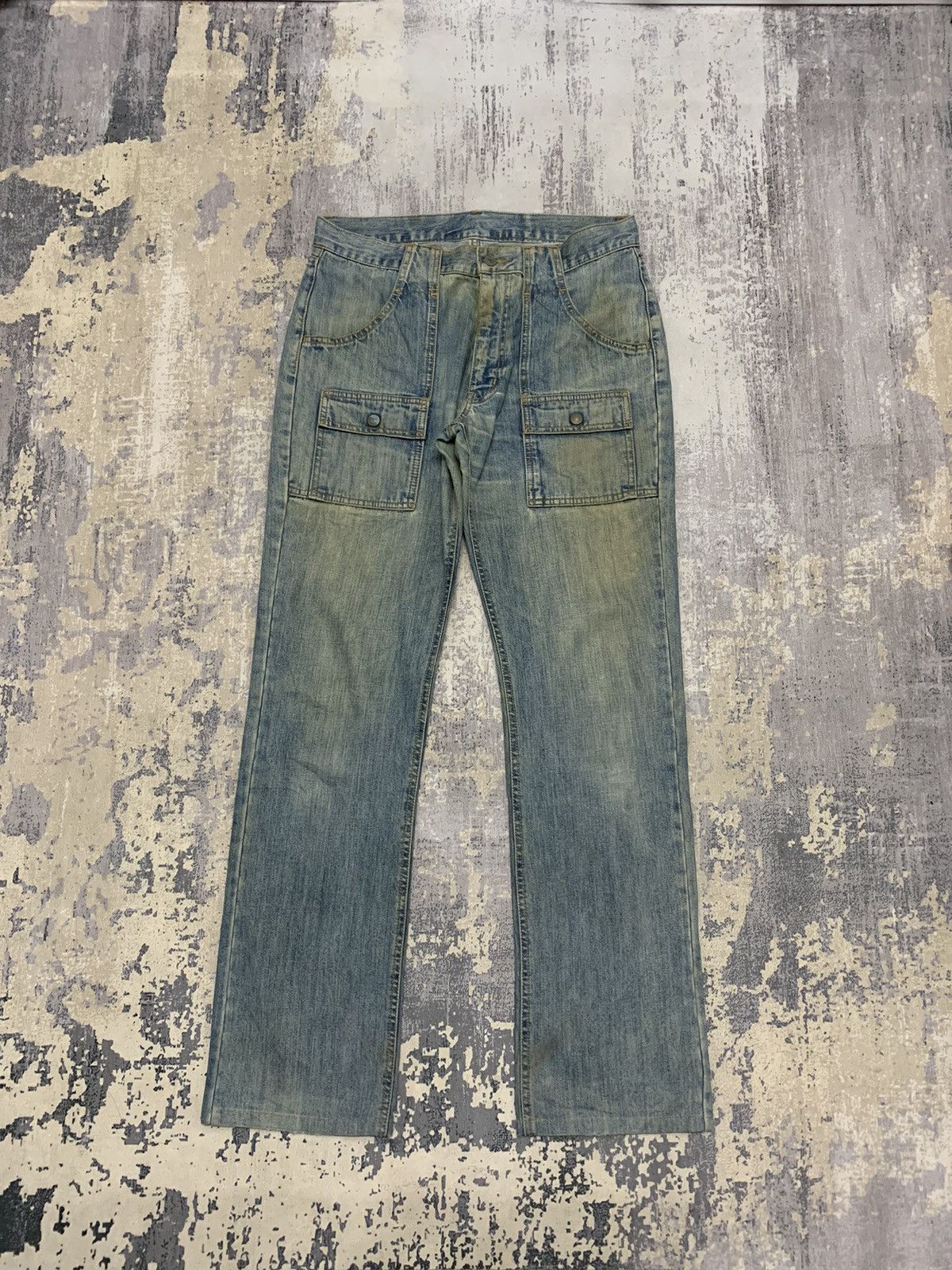If Six Was Nine Vintage mud wash japanese Uniqlo bush pant jeans 32x32 Size US 32 / EU 48 - 1 Thumbnail