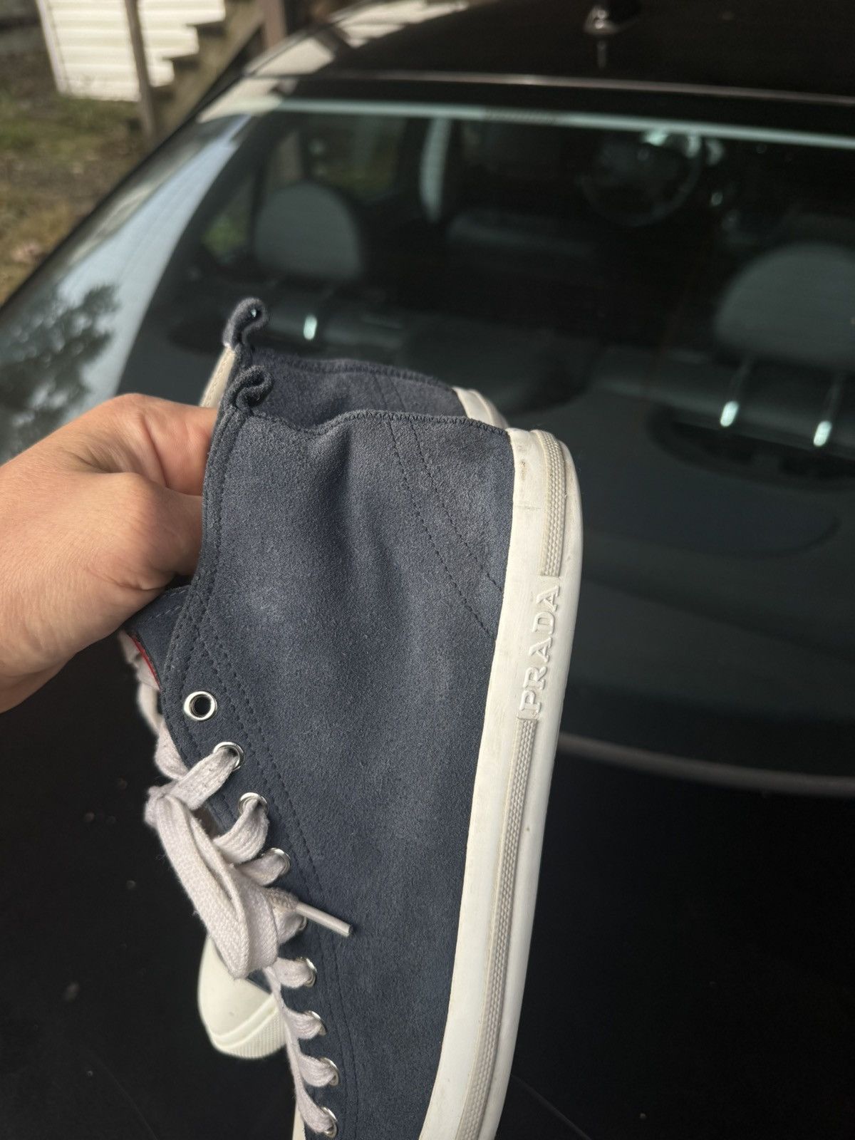 Prada PRADA original suede sneakers size 7 41 Size US 7 / EU 40 - 6 Thumbnail