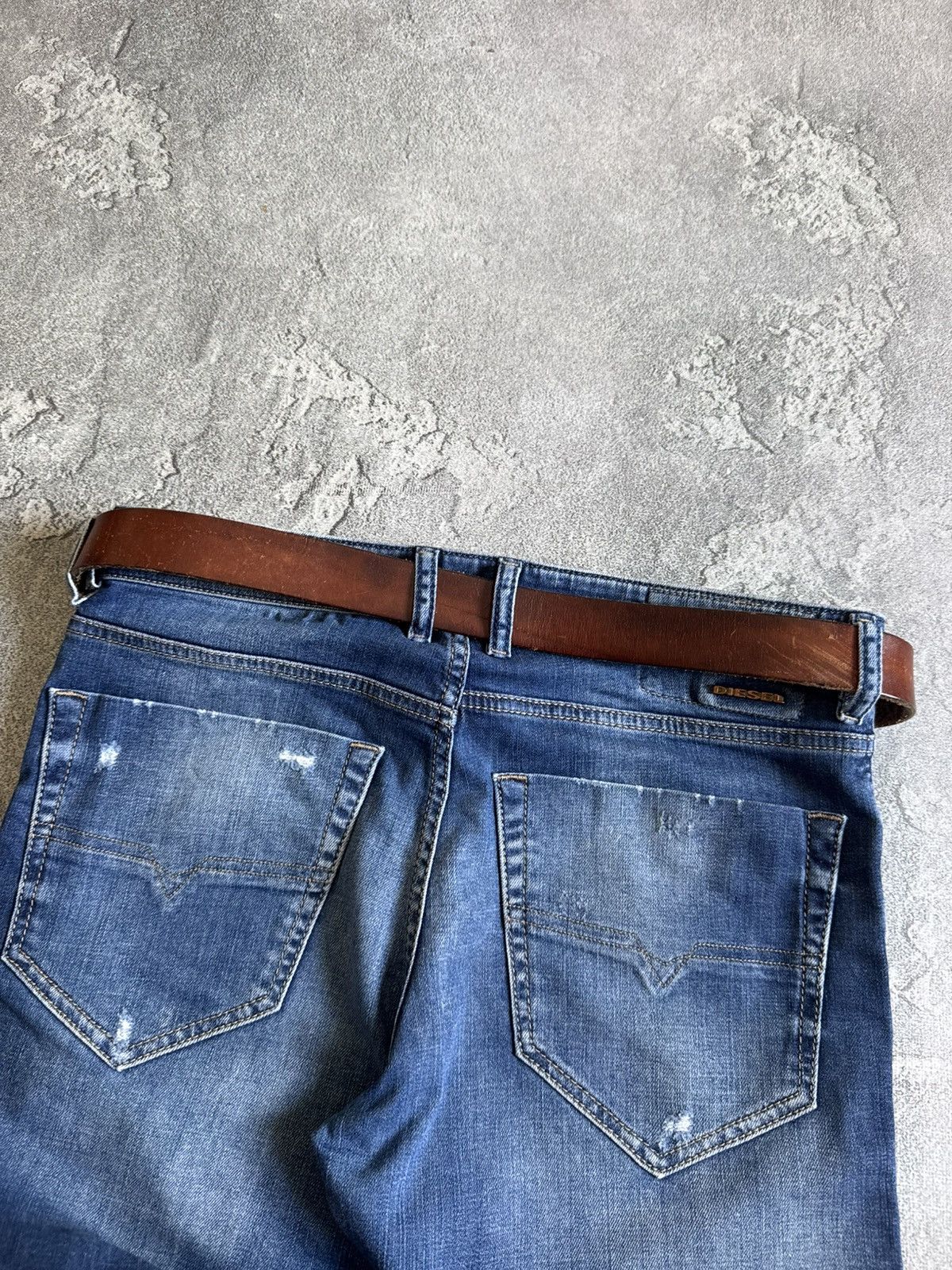 Hugo Boss Hugo boss brown leather belt retro vintage metal logo casual Size ONE SIZE - 4 Thumbnail