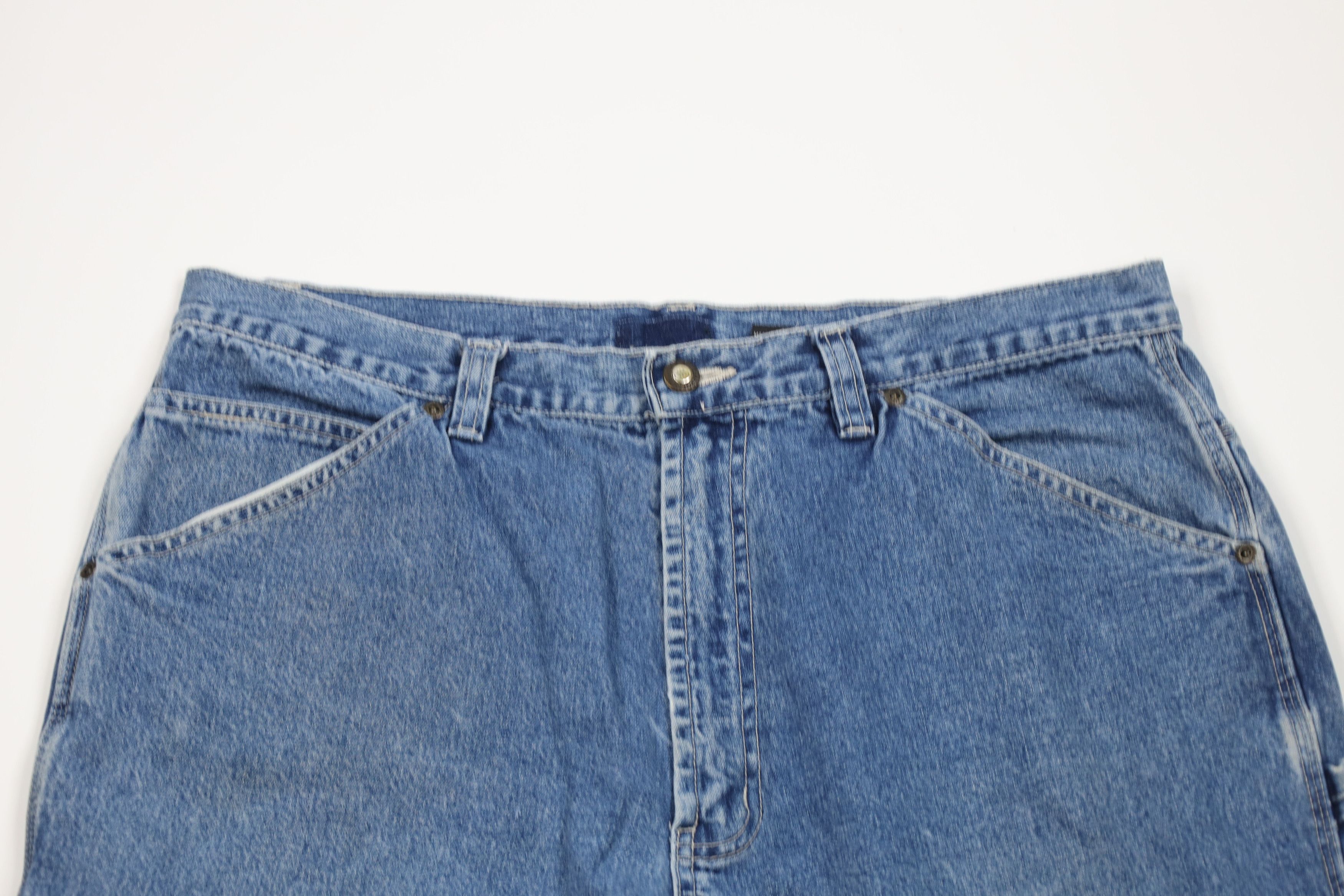 Vintage Vintage 90s Y2K Streetwear Wide Leg Skateboard Denim Jeans Size US 36 / EU 52 - 2 Thumbnail