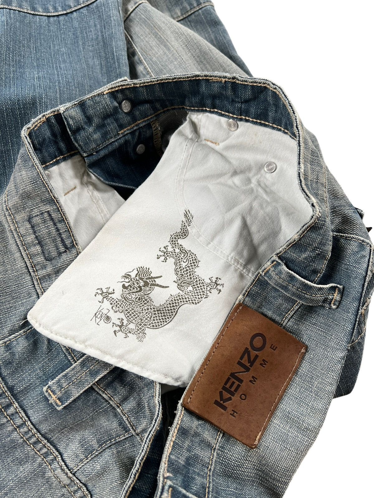Japanese Brand Kenzo Homme Reworked Denim Size US 34 / EU 50 - 11 Thumbnail