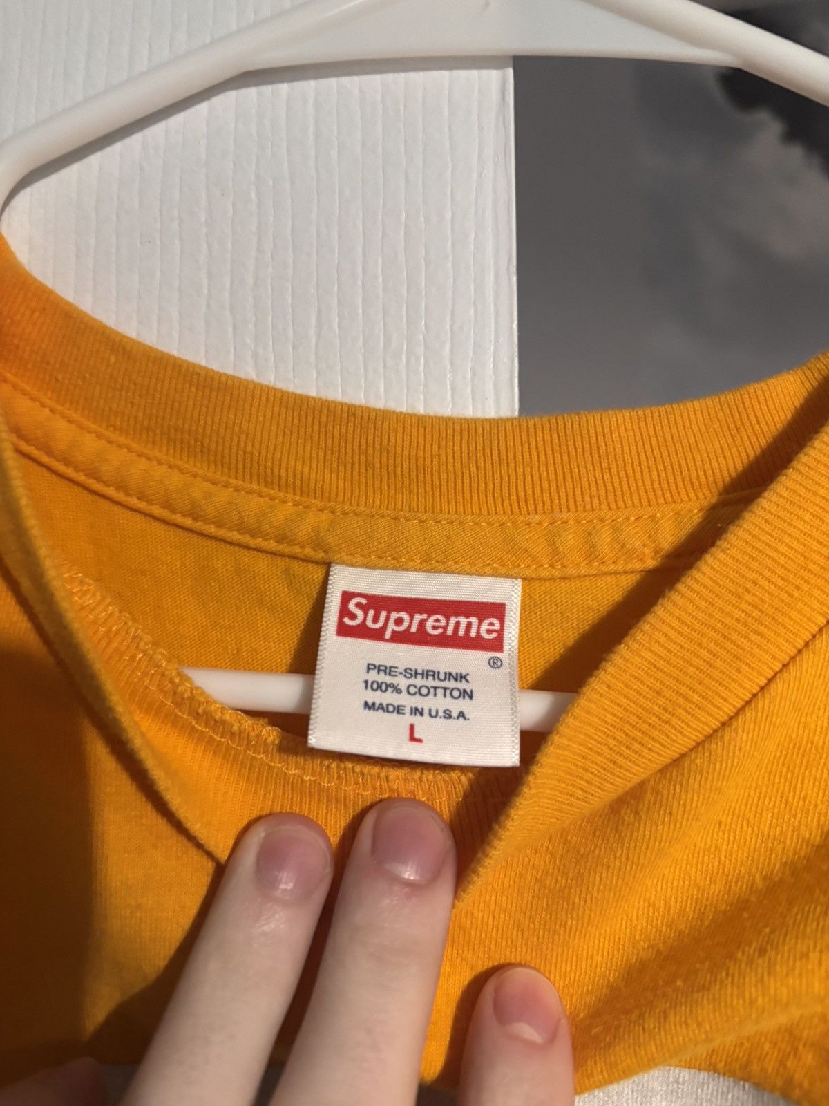 Supreme Supreme Mike Kelley The Empire State Building Tee (Yellow) Size US L / EU 52-54 / 3 - 3 Thumbnail