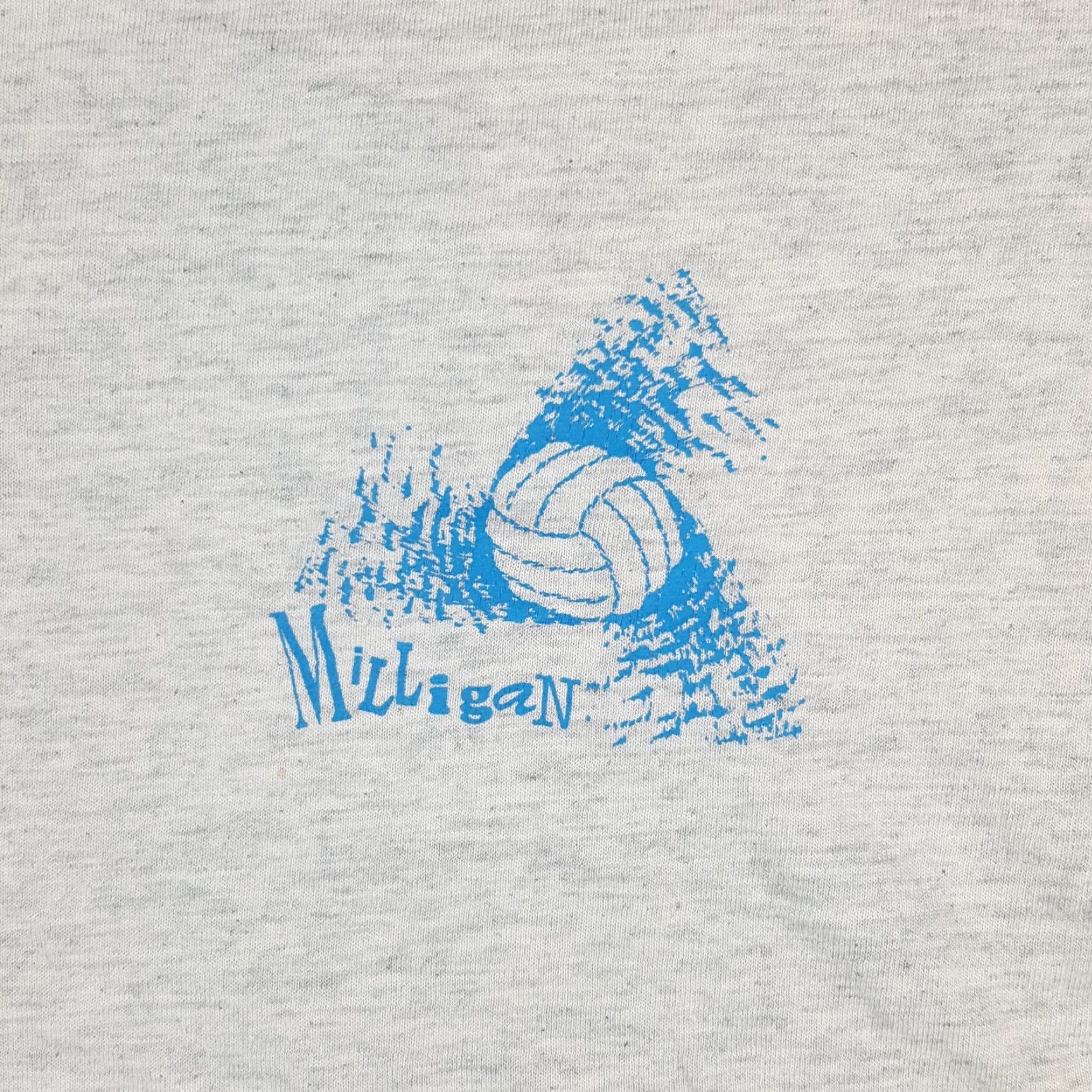 Vintage VINTAGE Milligan University Volleyball Shirt XL Mens 1990s 90s College Sports T Shirt Gray Cotton Embroidered Logo Size US XL / EU 56 / 4 - 4 Thumbnail