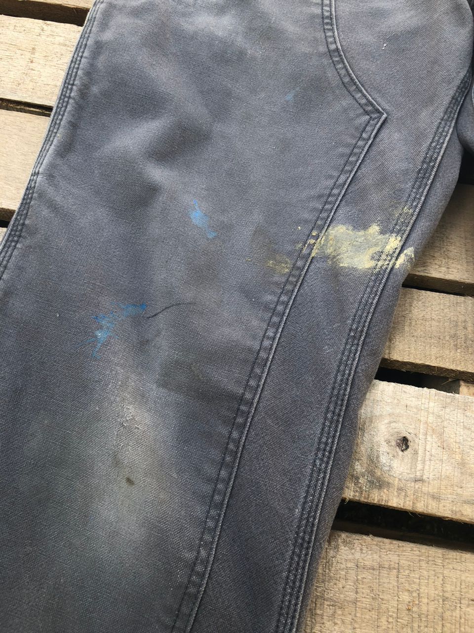 Carhartt Vintage Carhartt Double Knee Pants Paint Distressed Size US 34 / EU 50 - 8 Thumbnail