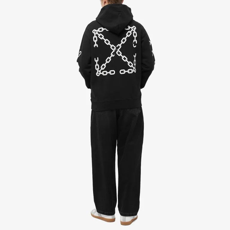 Off-White o1w1db10824 Chain Arr Slim Hoodie in Black Size US XL / EU 56 / 4 - 5 Thumbnail