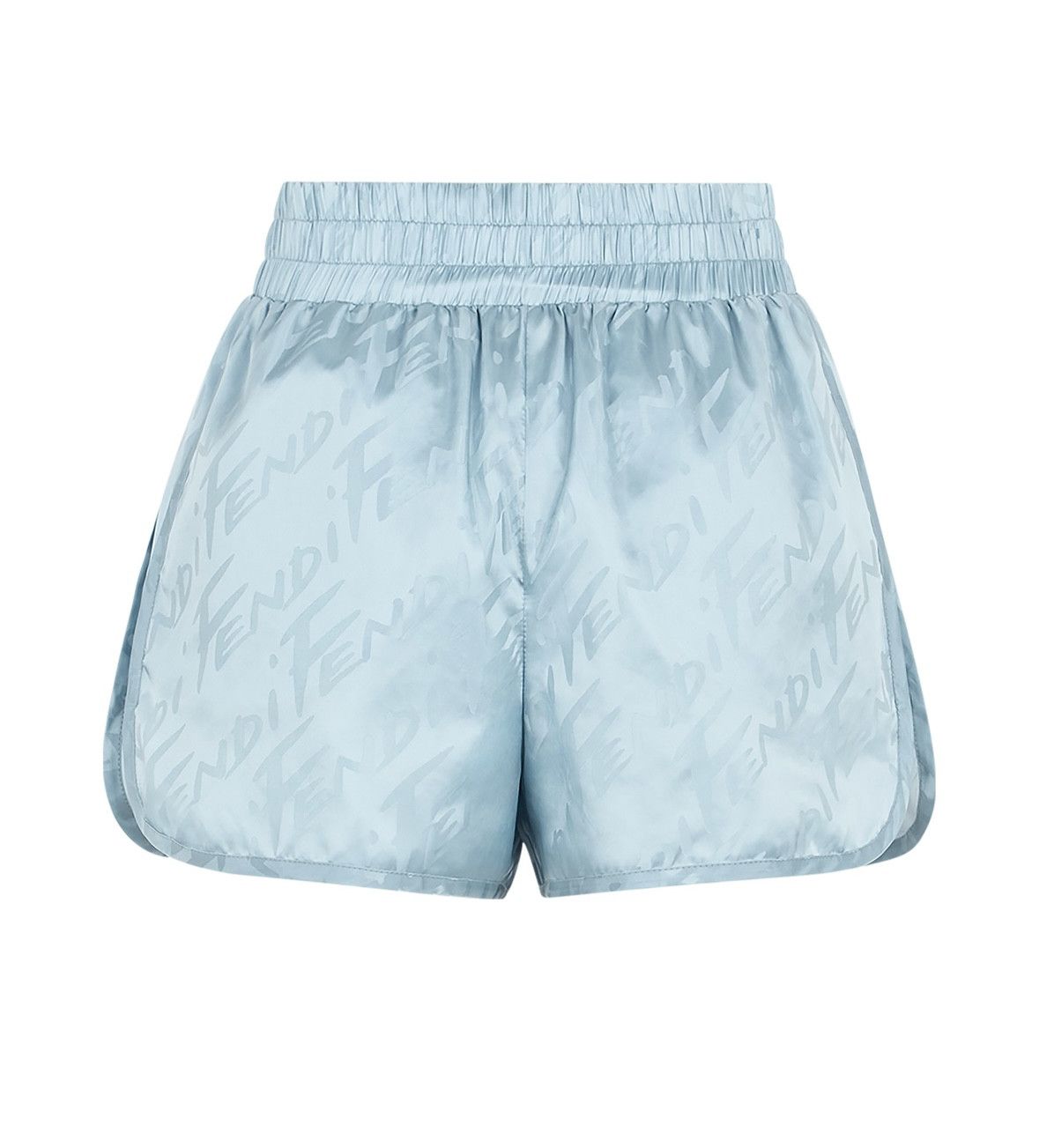 image of Balenciaga x Fendi Nylon Shorts in Blue, Women's (Size 26)