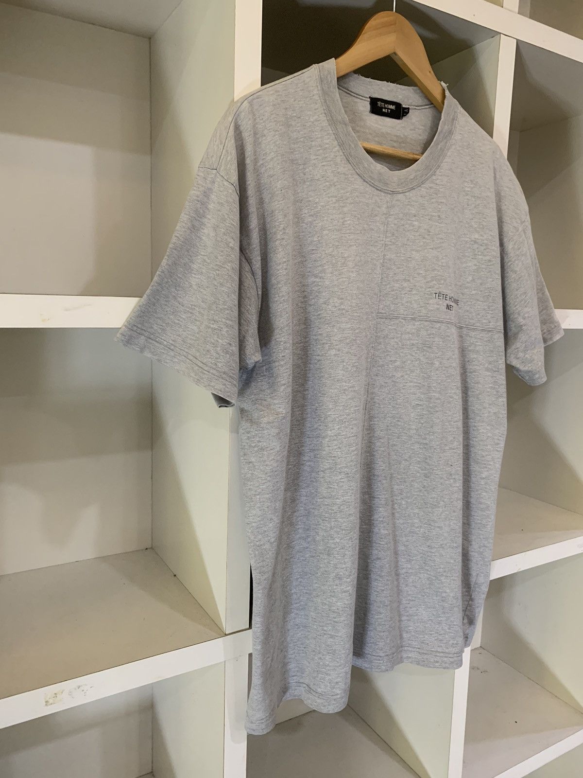 Issey Miyake × Tete Homme × Vintage Tete Homme Net T-Shirt Size US L / EU 52-54 / 3 - 4 Thumbnail
