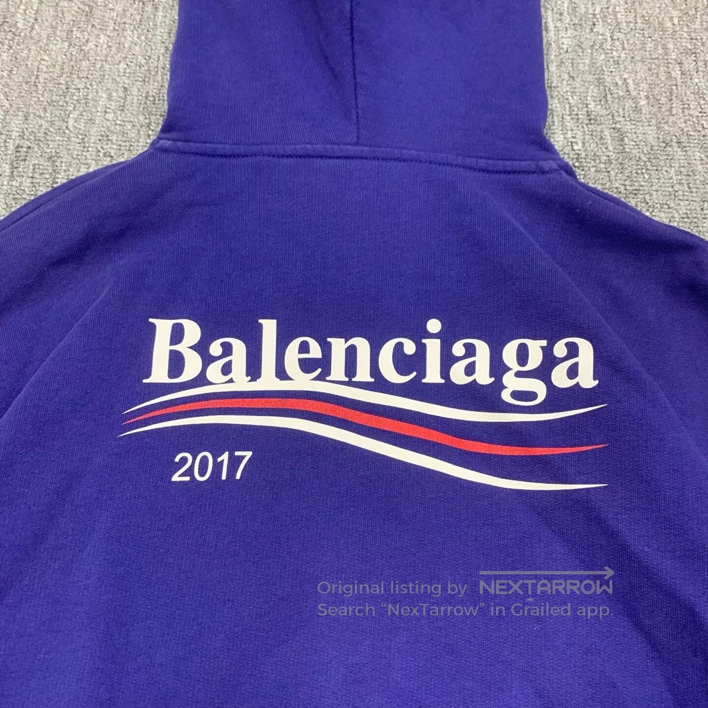 Balenciaga balenciaga purple hoodie sweatshirt in xs. Size US XS / EU 42 / 0 - 9 Thumbnail
