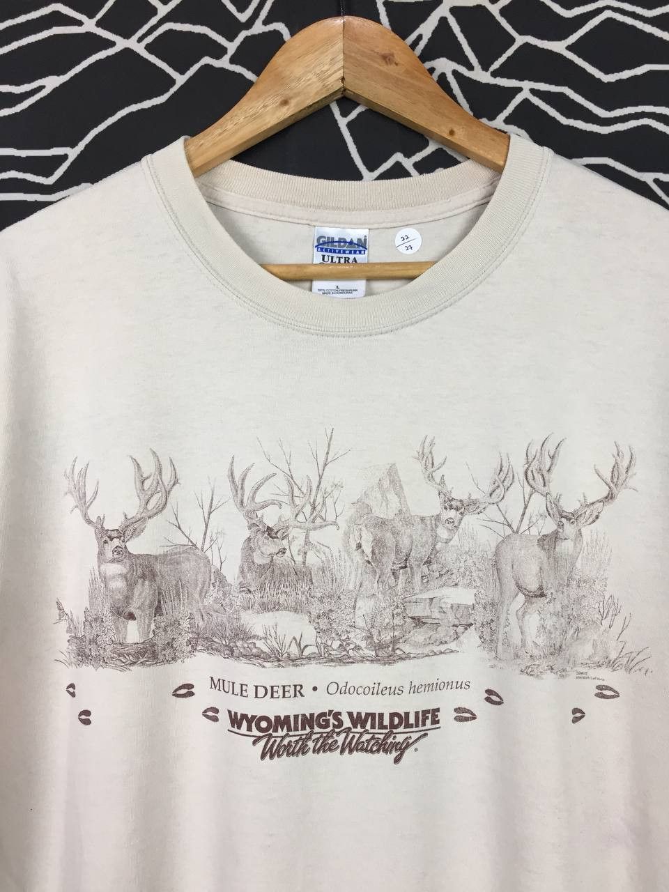 Habitat × Vintage Vtg Y2K Mule Deer Wyoming's Wildlife Worth The Watching Tee Size US L / EU 52-54 / 3 - 3 Thumbnail