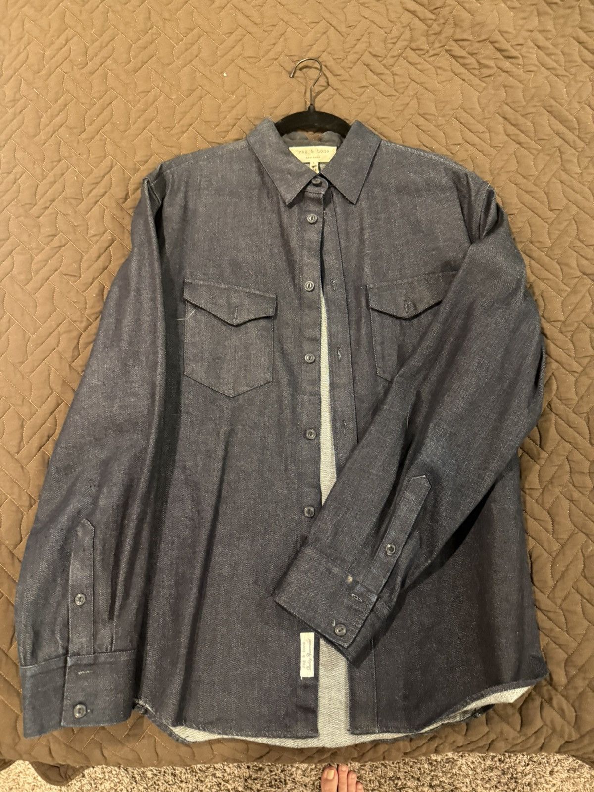Rag & Bone Rag and Bone Denim Light Jacket Size US L / EU 52-54 / 3 - 1 Thumbnail