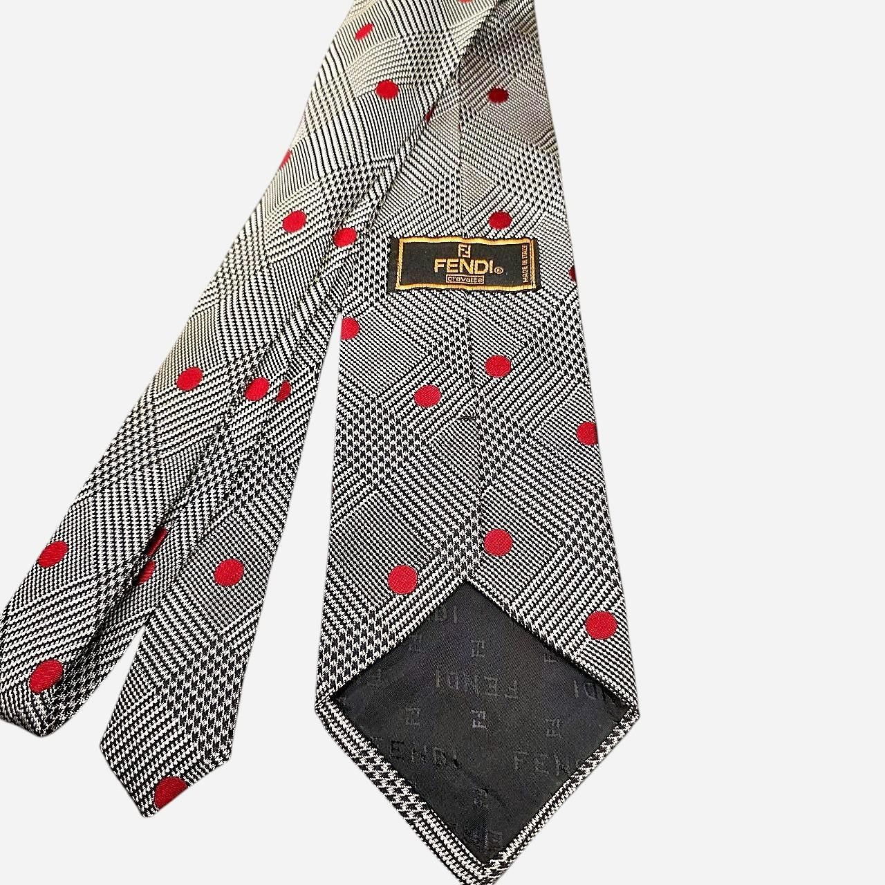 Fendi Fendi Silk Neck Tie Made in Italy Size ONE SIZE - 2 Thumbnail