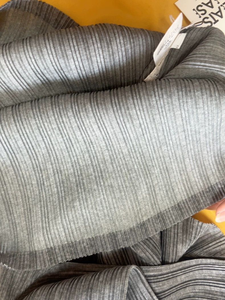Issey Miyake issey miyake Grey high-necked ribbed top 2506-Nextarrow Size US L / EU 52-54 / 3 - 5 Thumbnail