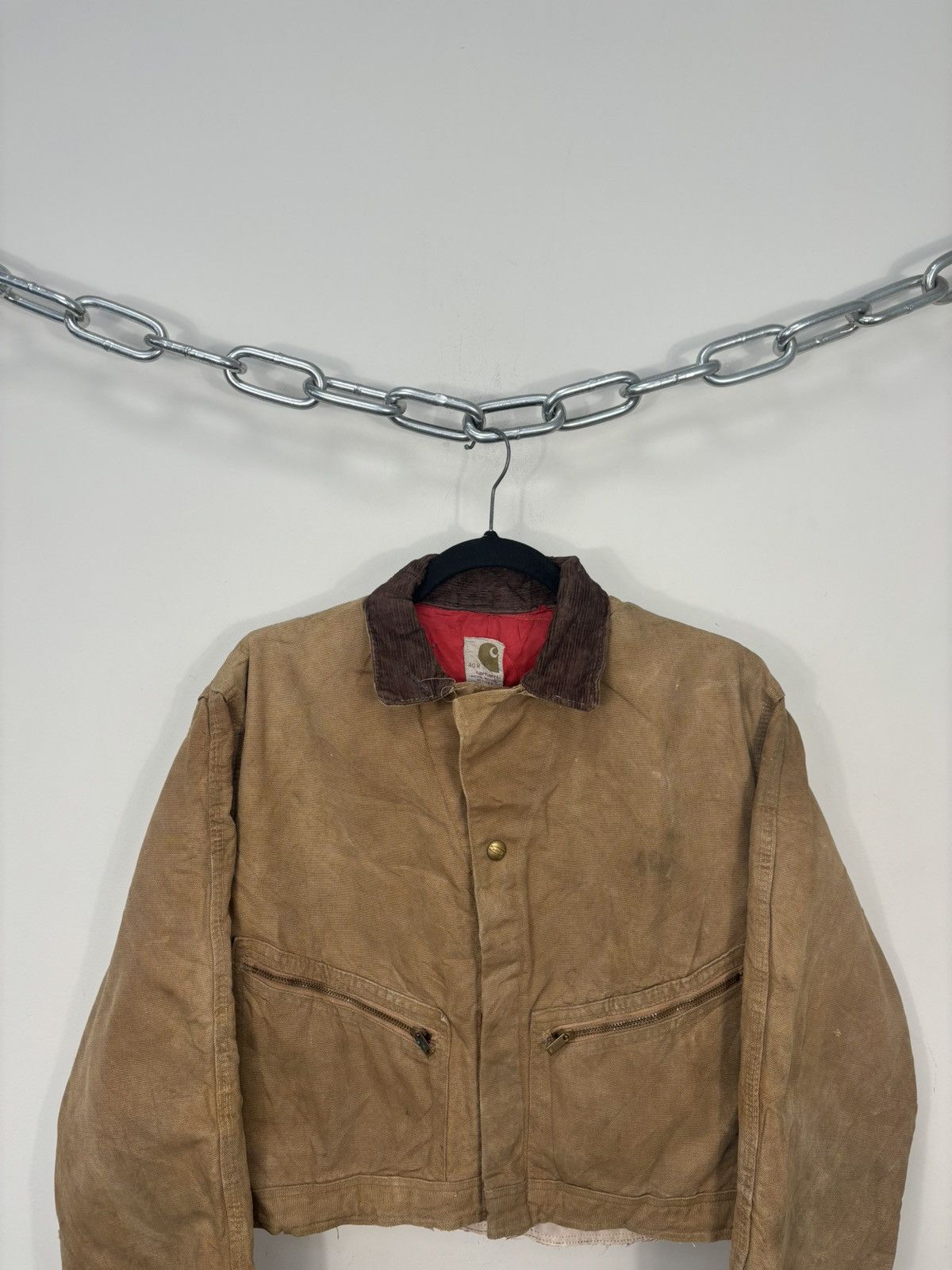 Carhartt Vintage Carhartt USA 80s Faded Boxy Cropped Detroit Jacket Size US M / EU 48-50 / 2 - 3 Thumbnail