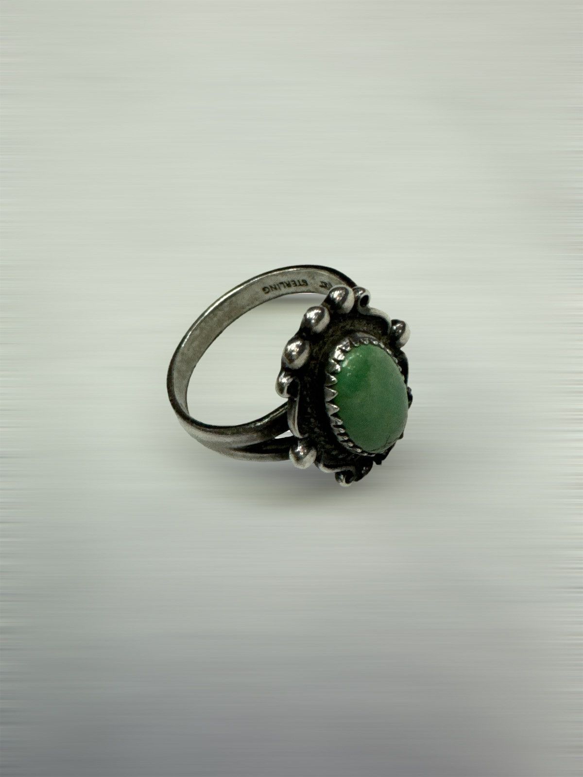 Jewelry × Sterling Silver × Vintage VINTAGE BELL TRADING POST TORQUIOSE NATIVE 925 RING SIZE 5.5 Size ONE SIZE - 2 Thumbnail