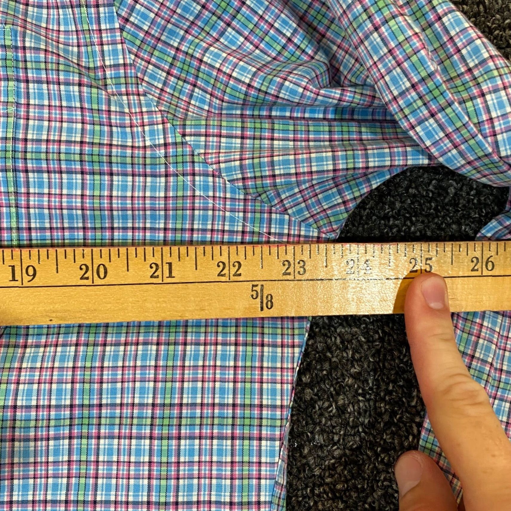 Ralph Lauren VINTAGE Lauren Ralph Lauren Shirt Men Long Sleeve Plaid Button-Down Black Label 16.5 Regular Slim Casual Office Size US L / EU 52-54 / 3 - 7 Thumbnail
