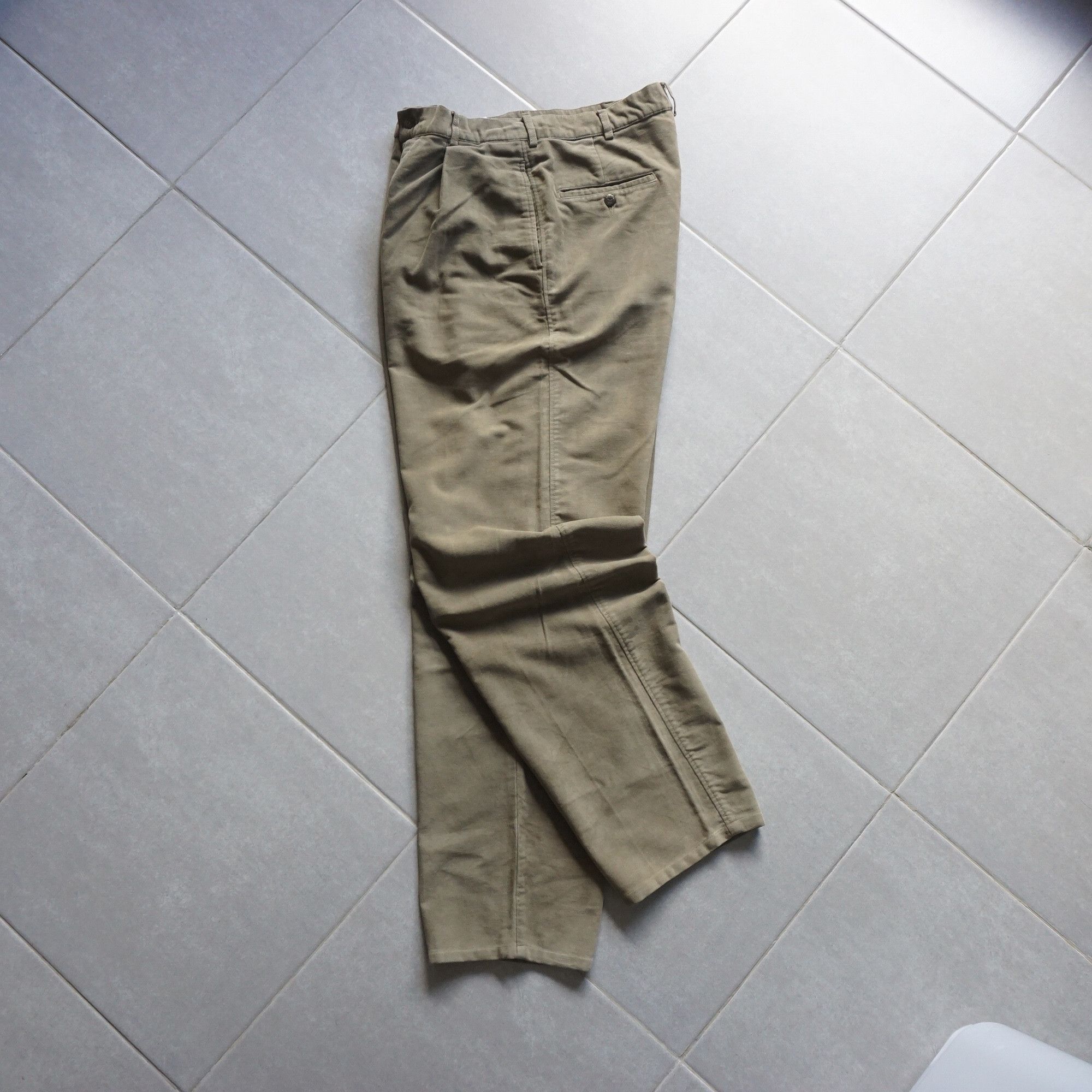 Armani × Vintage Vintage armani olive trouser Size US 34 / EU 50 - 13 Thumbnail