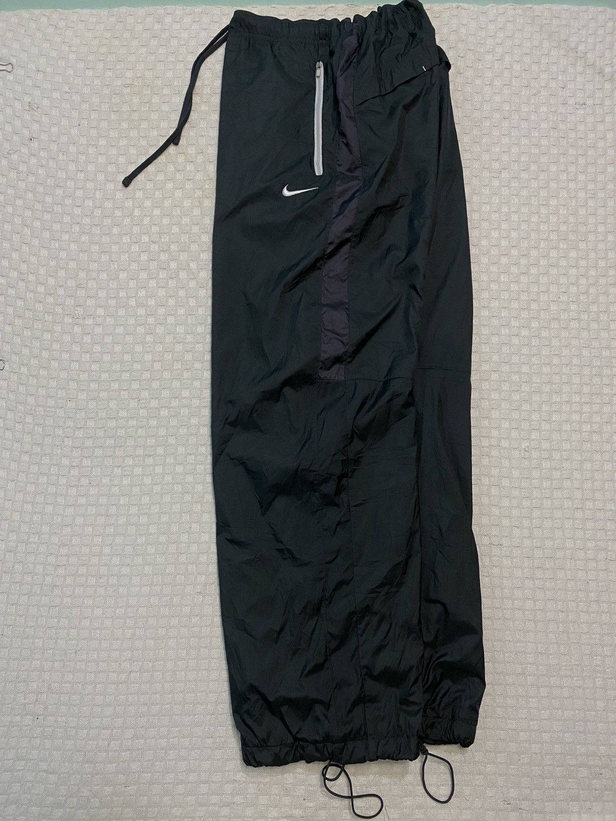 Carhartt Wip × Nike 💥 VINTAGE NIKE BAGGY NYLON 90S WIDE LEG TRACK PANTS Y2K Size US 30 / EU 46 - 2 Thumbnail