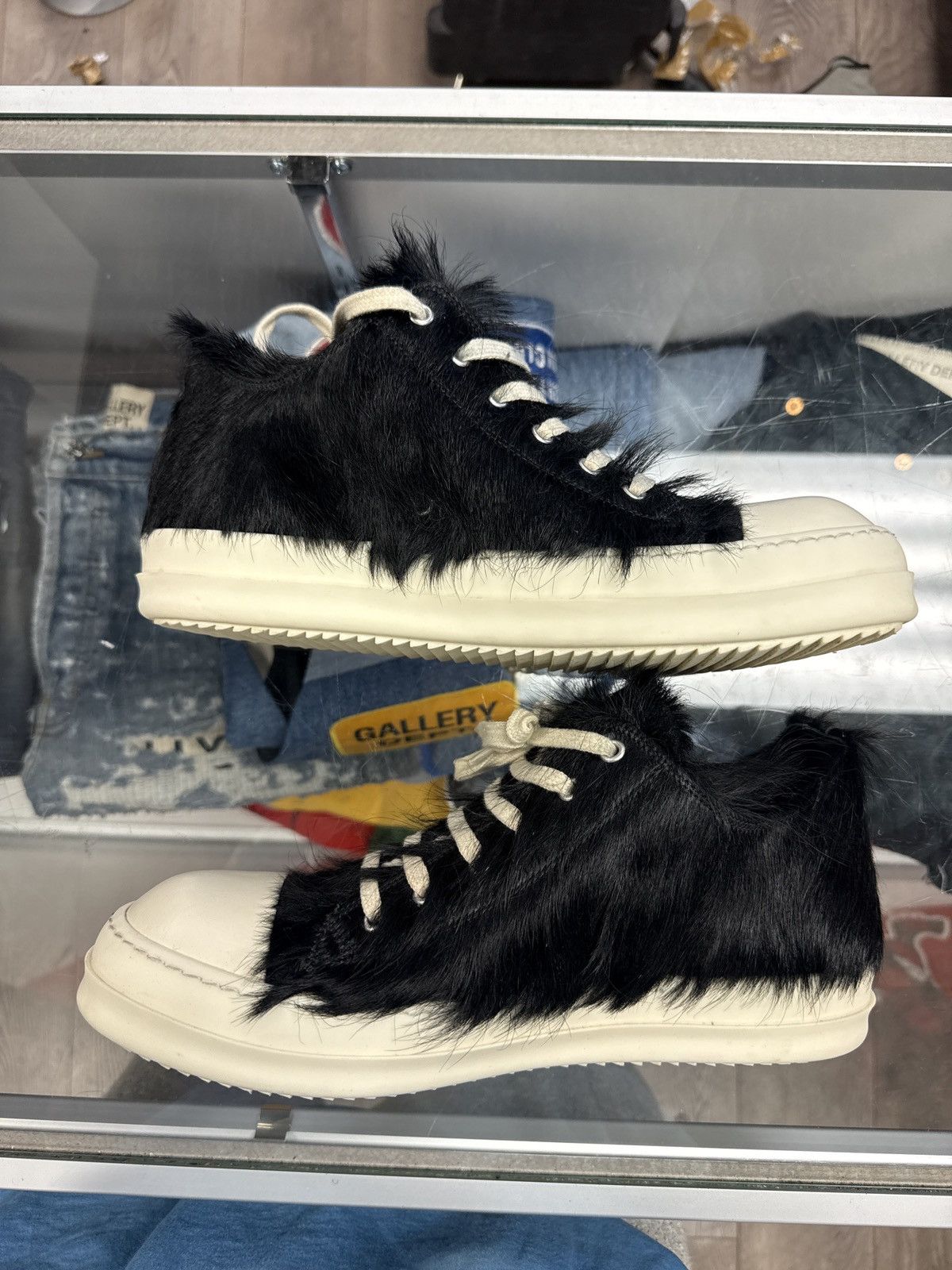 Rick Owens Rick Owens Ramone low mohair black 42 Size US 9 / EU 42 - 3 Thumbnail
