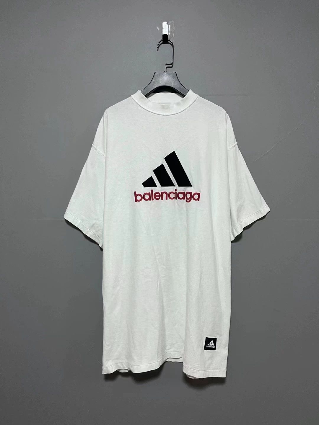 Balenciaga Balenciaga x Adidas collaboration double-sided embroidered short sleeved shirt Size US M / EU 48-50 / 2 - 1 Thumbnail