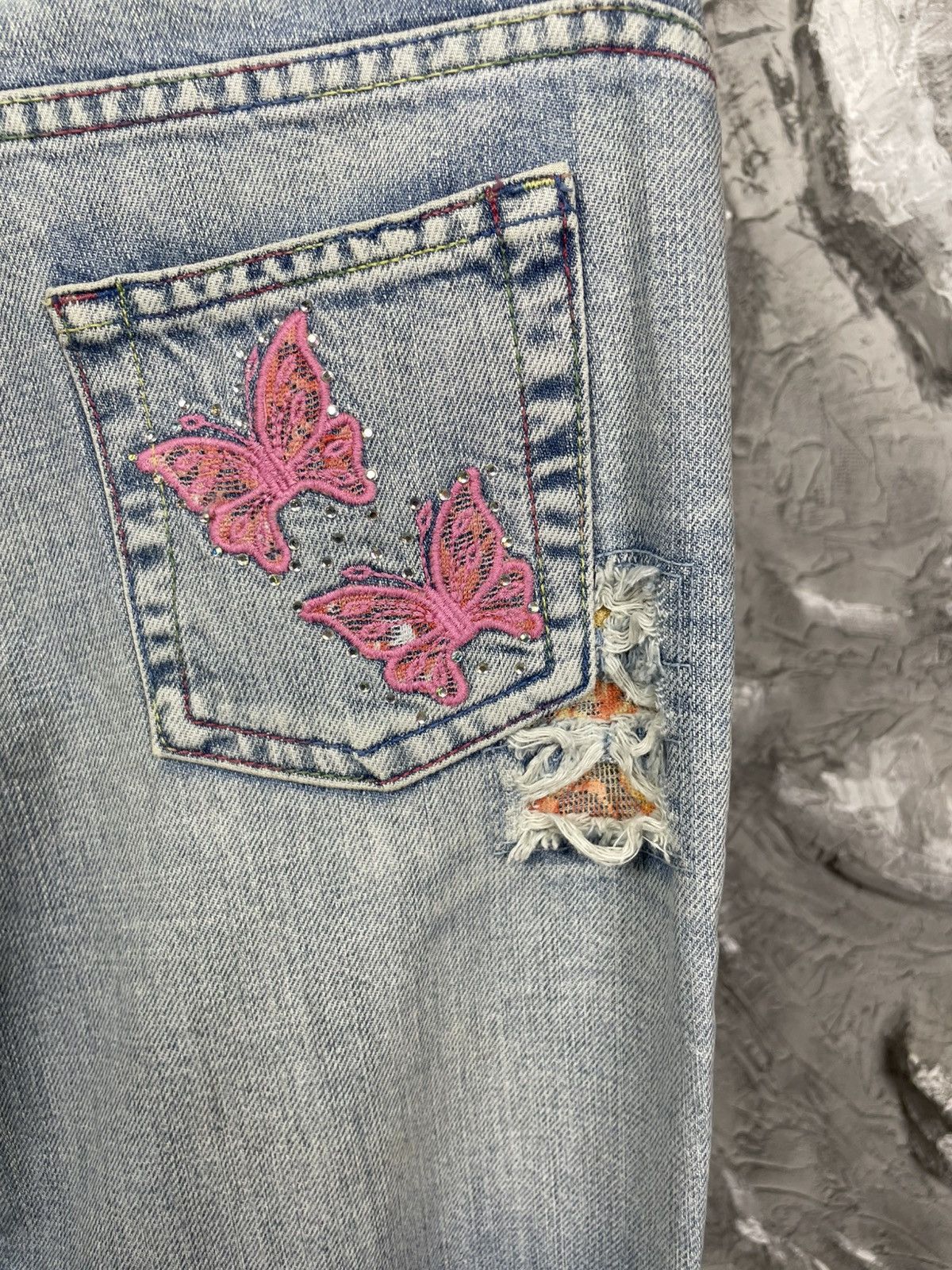 Hysteric Glamour 2000s Y2K Bootcut Fade Jeans Dolce Gabbana Japanese Style Size US 29 - 13 Thumbnail
