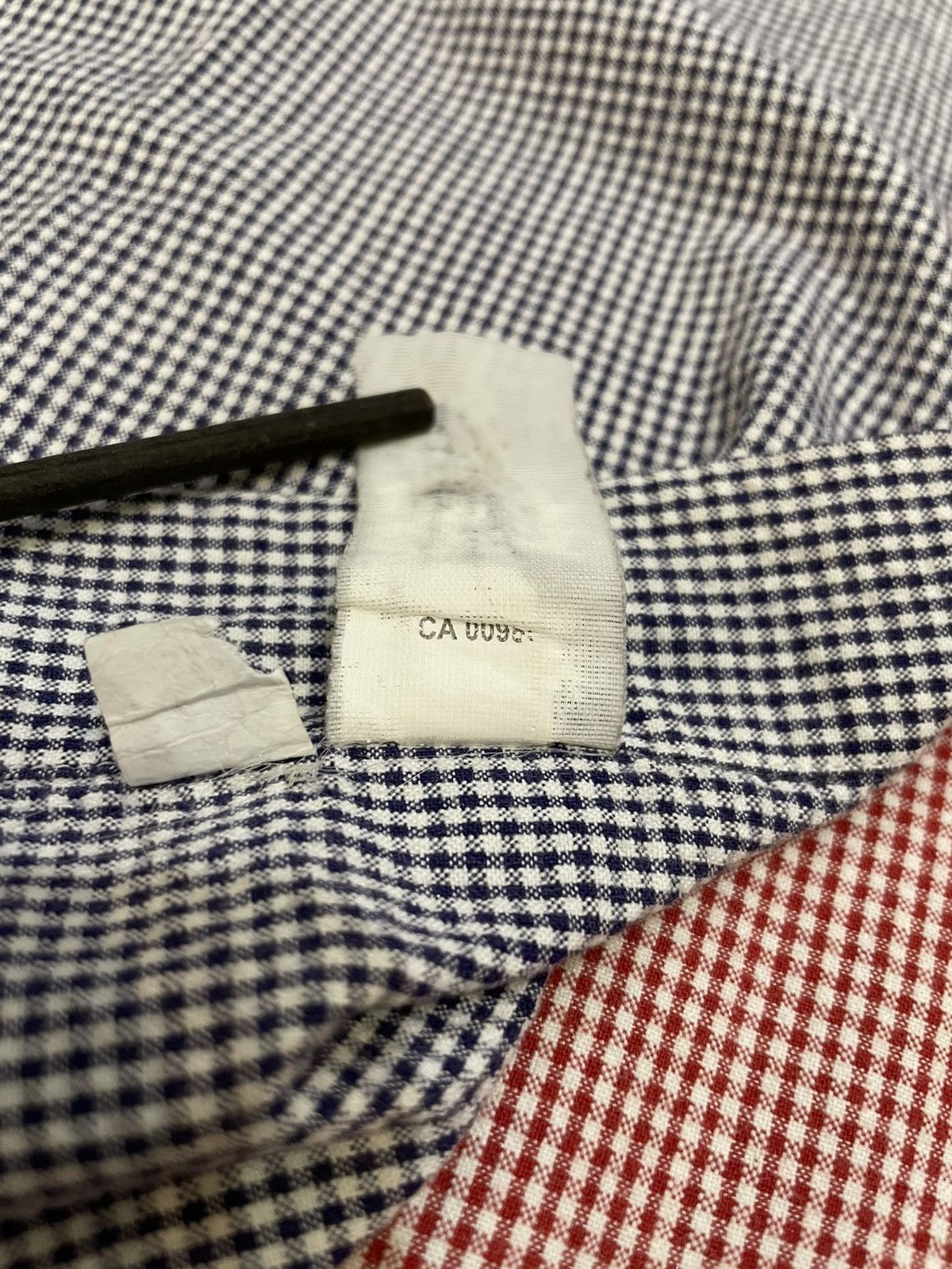 Thom Browne Thom Browne Oxford Patchwork Panel Striped Gingham Shirt Size US M / EU 48-50 / 2 - 8 Thumbnail
