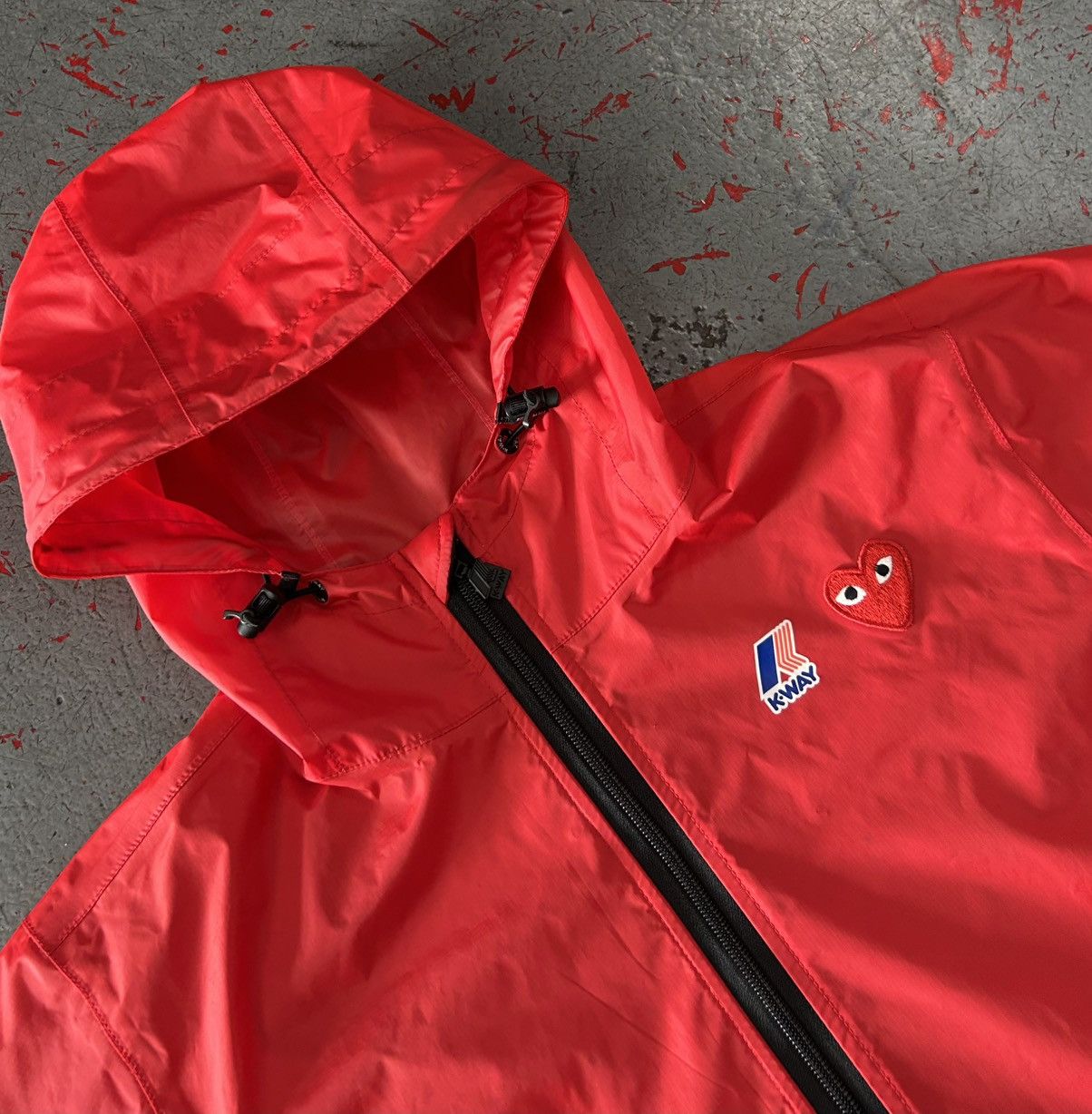 Comme des Garcons Comme Des GARCONS Play x K-Way Full-Zip Jacket Size Medium Size US M / EU 48-50 / 2 - 2 Thumbnail