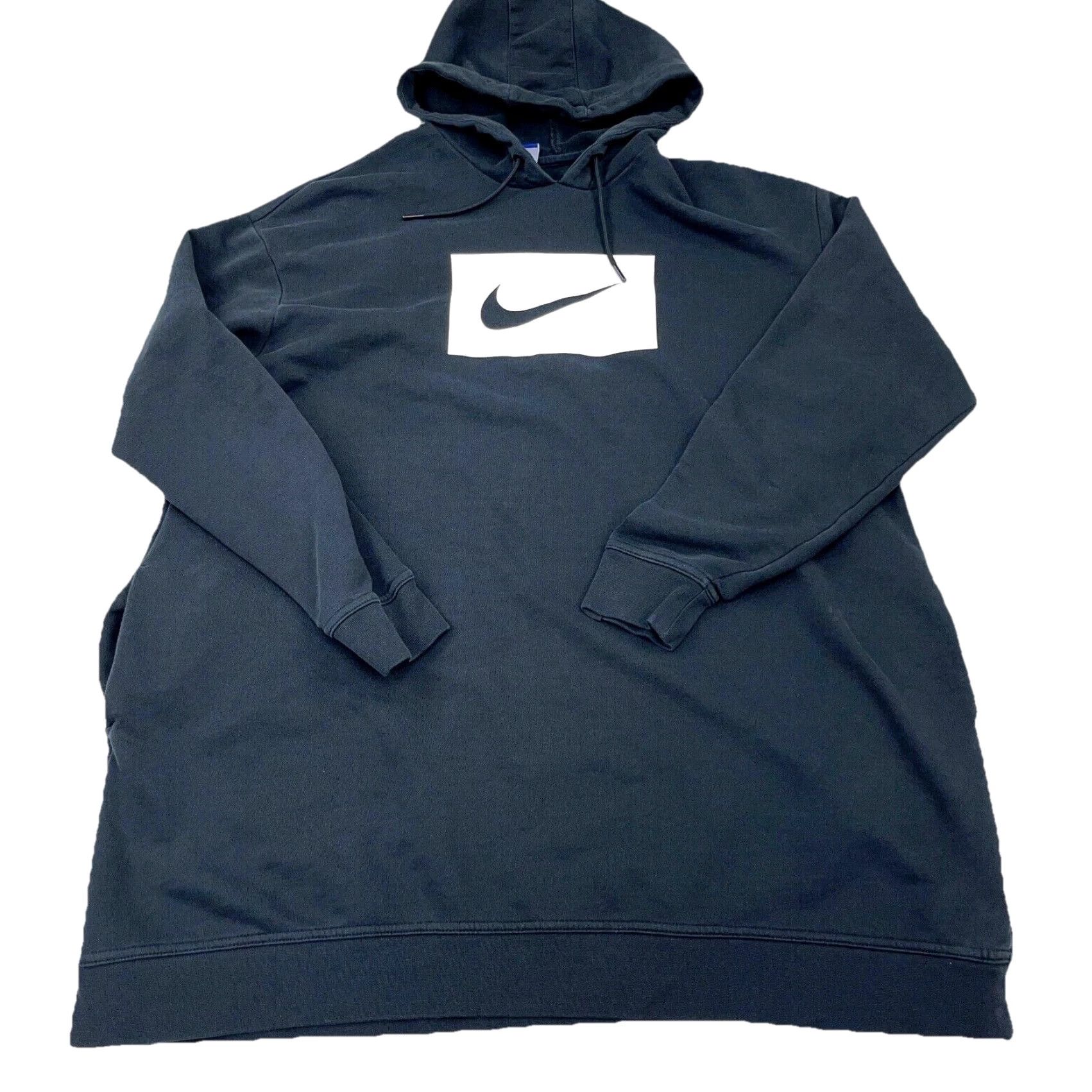 Nike Nike Hoodie Men XL Black White Sweatshirt Center Swoosh Adult Cotton Sweatshirt Hoodie Pockets Logo Nike Mens XL Black White Sweatshirt Hoodie Size US XL / EU 56 / 4 - 2 Thumbnail