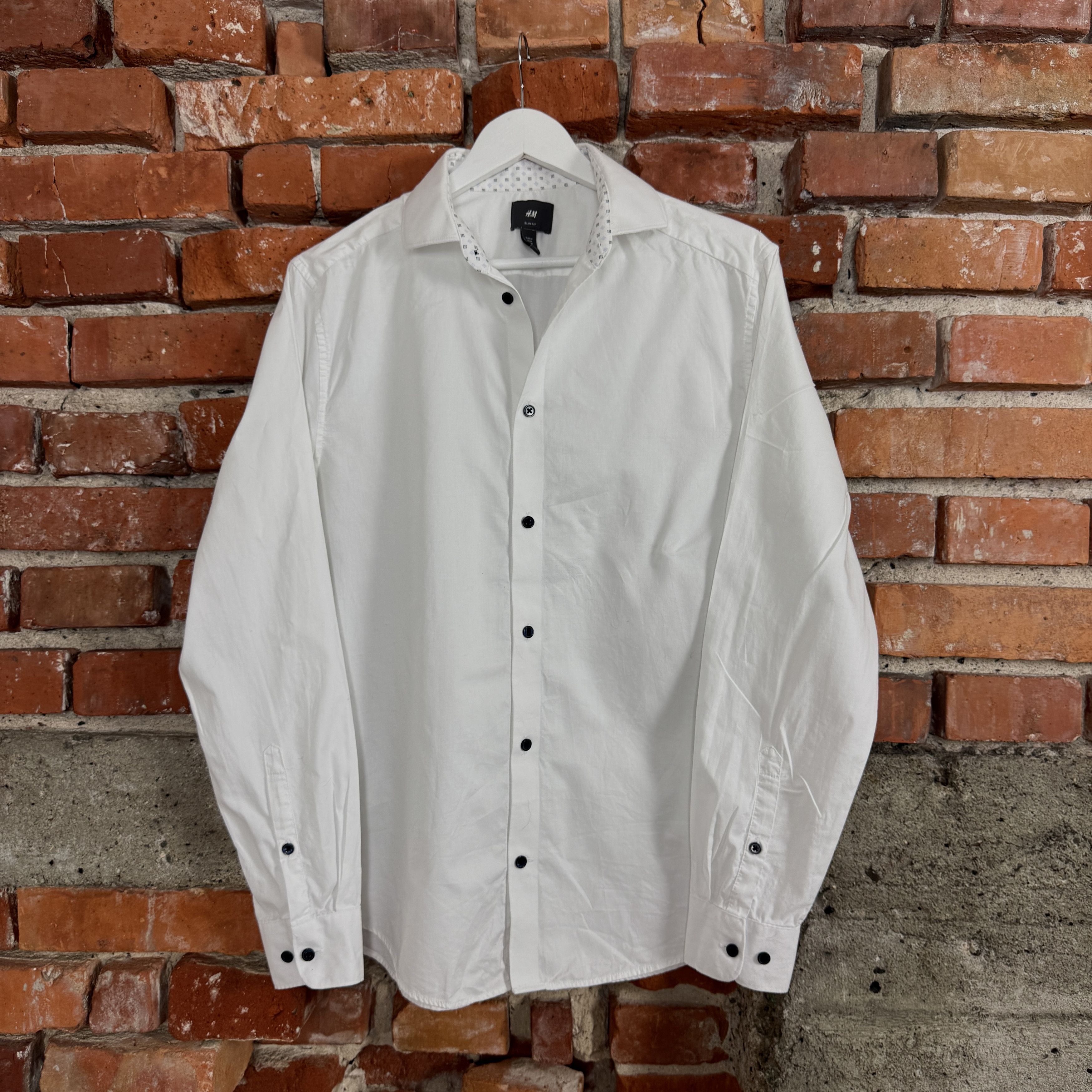 H&M H&M white formal shirt elegant long sleeve (M) Size US M / EU 48-50 / 2 - 1 Thumbnail