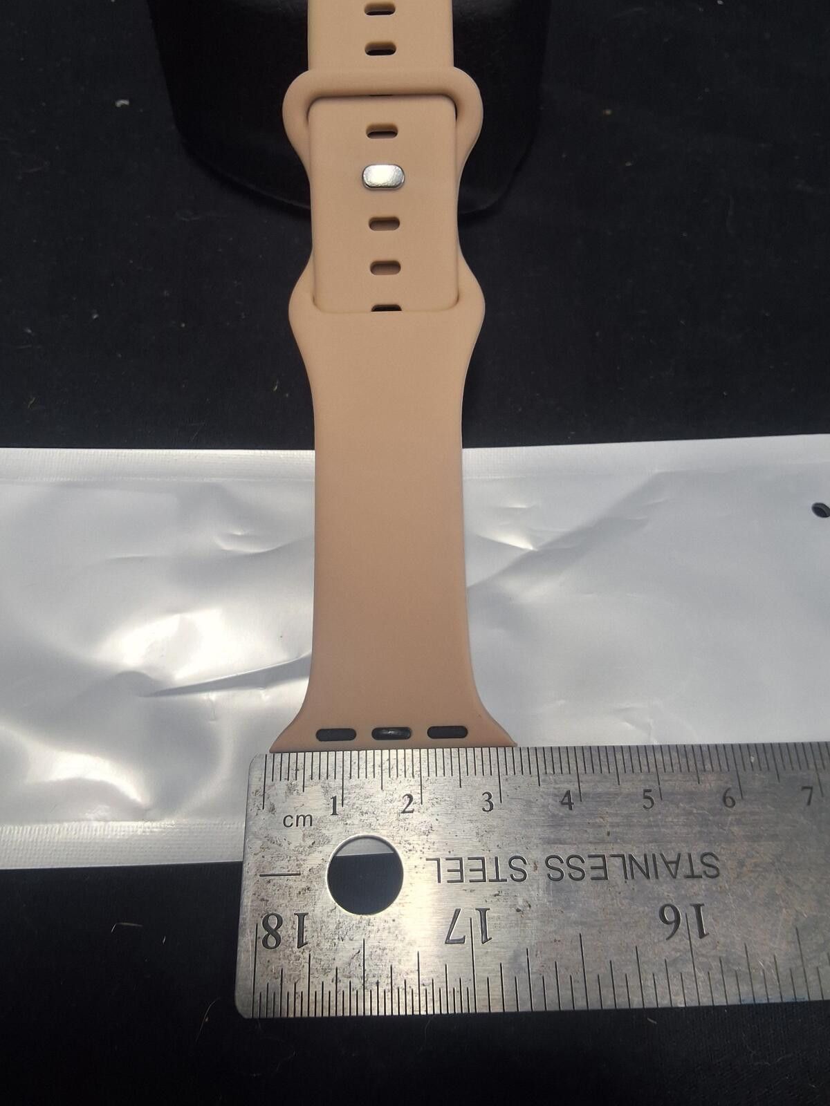 Other LYZSI Beige Silicone Watch Band Smartwatch Size ONE SIZE - 4 Thumbnail