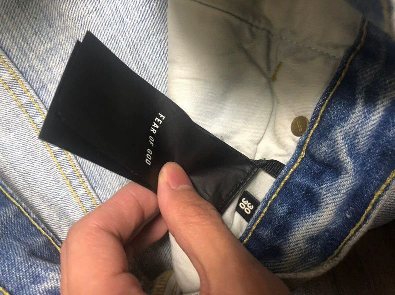 Fear of God Fear of God Streamer blue cow straight-leg pants Size US 30 / EU 46 - 4 Thumbnail