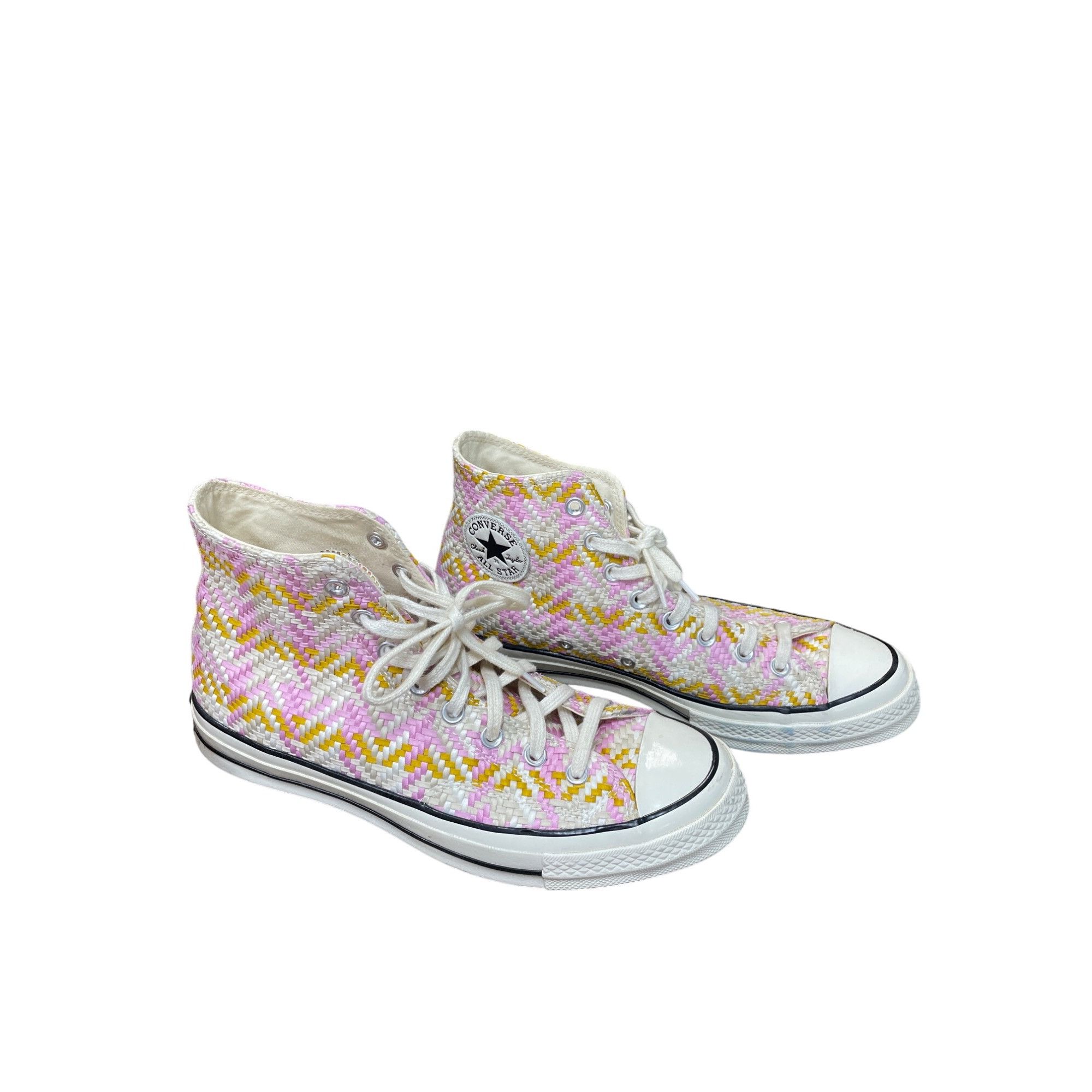 Converse Converse Chuck Taylor All Star Woven High Pink yellow mens 9 Size US 9 / EU 42 - 18 Thumbnail