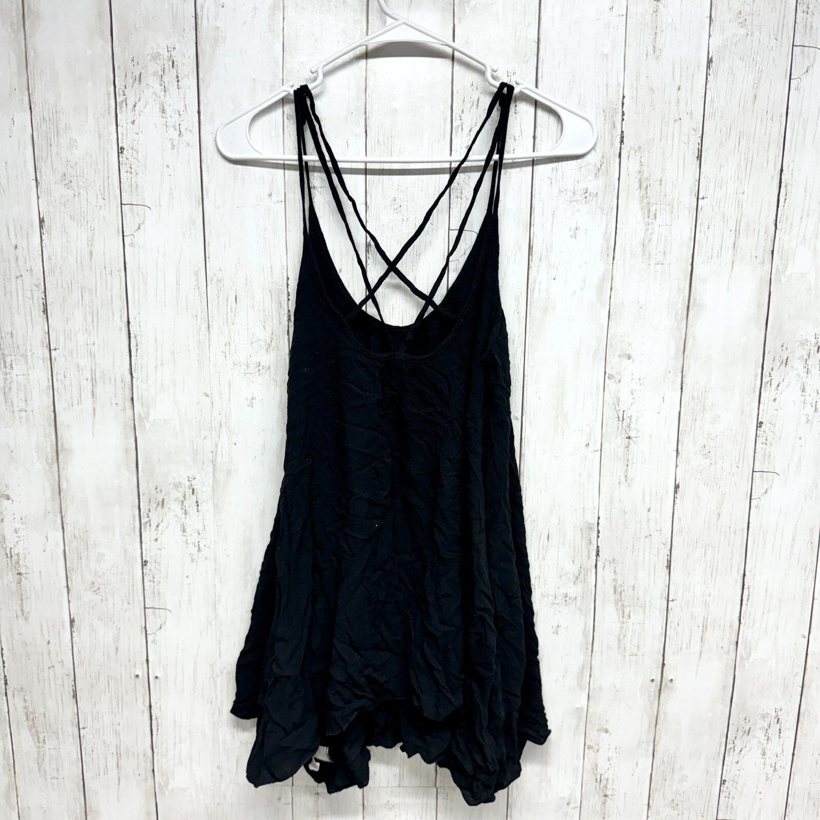 ELAN Elan Top Size Small Black Tank Crossback Flowy Lightweight Size S / US 4 / IT 40 - 4 Thumbnail