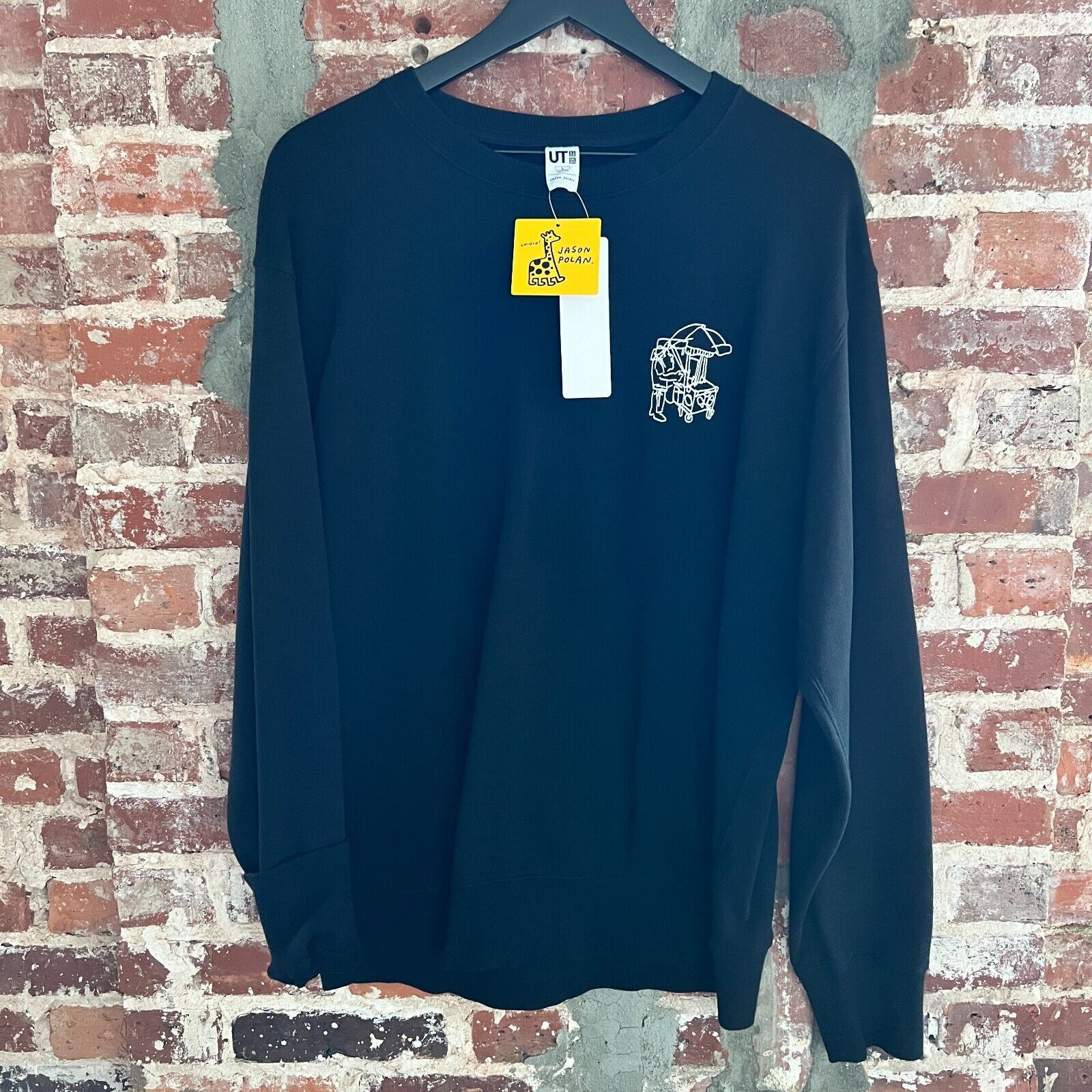 Uniqlo Uniqlo x Jason Polan Every Person NY Black Sweatshirt NWT L Size US L / EU 52-54 / 3 - 2 Thumbnail