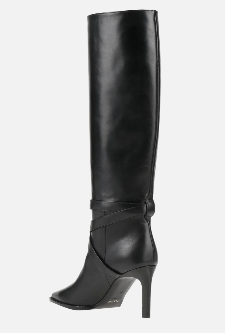 Celine CELINE High Boot 80 Leather Knee Boots Size US 10 / IT 40 - 2 Thumbnail