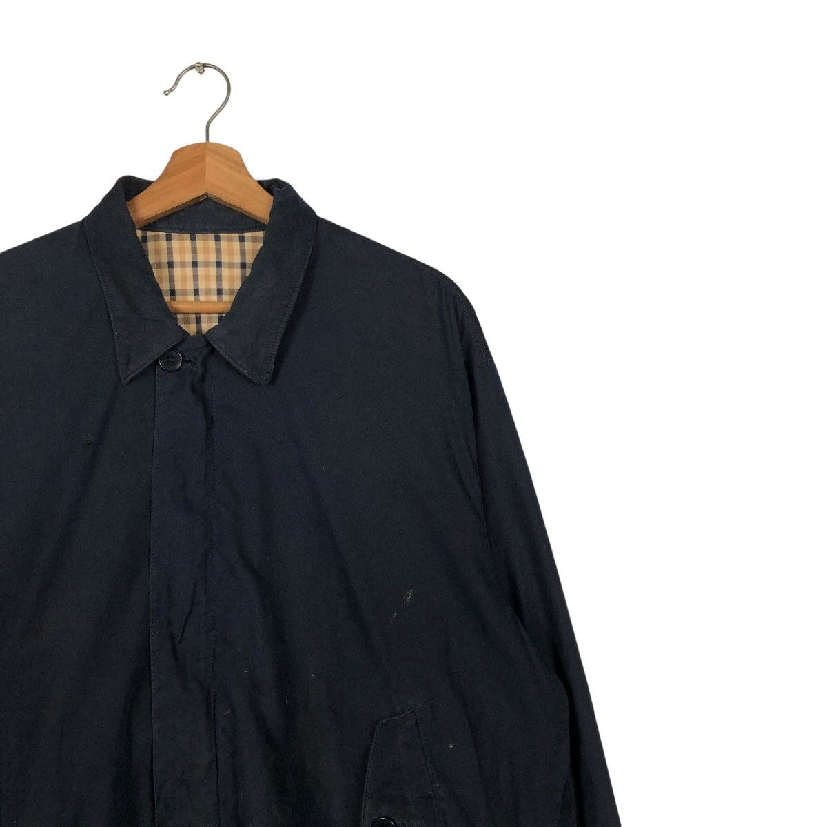 Japanese Brand 🔥VINTAGE BOMBER JACKET REVERSIBLE AQUASCUTUM OF LONDON Size US L / EU 52-54 / 3 - 9 Thumbnail