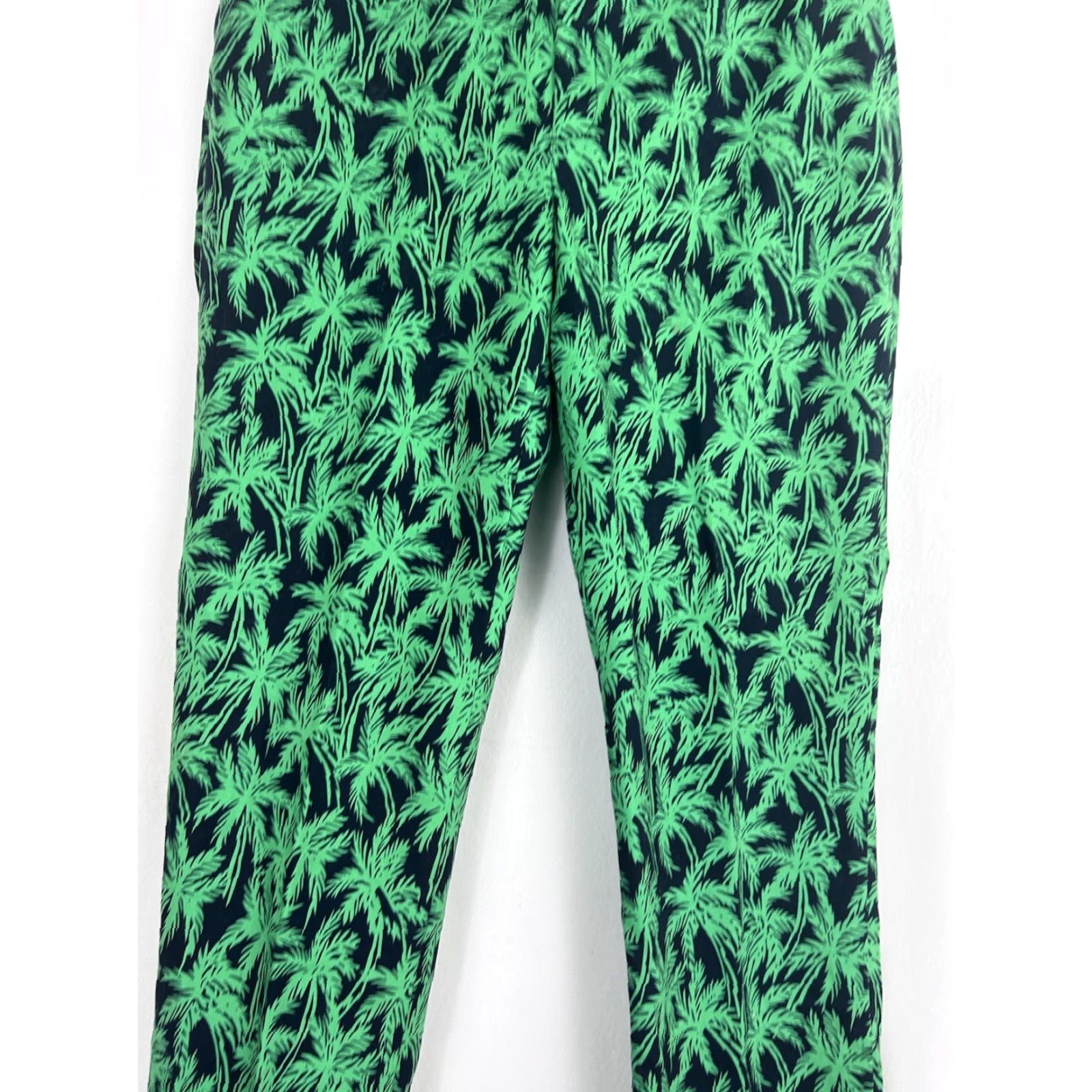 Banana Republic Banana Republic Martin-Fit Pants Palm Trees Stretch Casual Flat Front Zip Multi-Color Women Regular Size 6 30x26 Size 28" / US 6 / IT 42 - 3 Thumbnail
