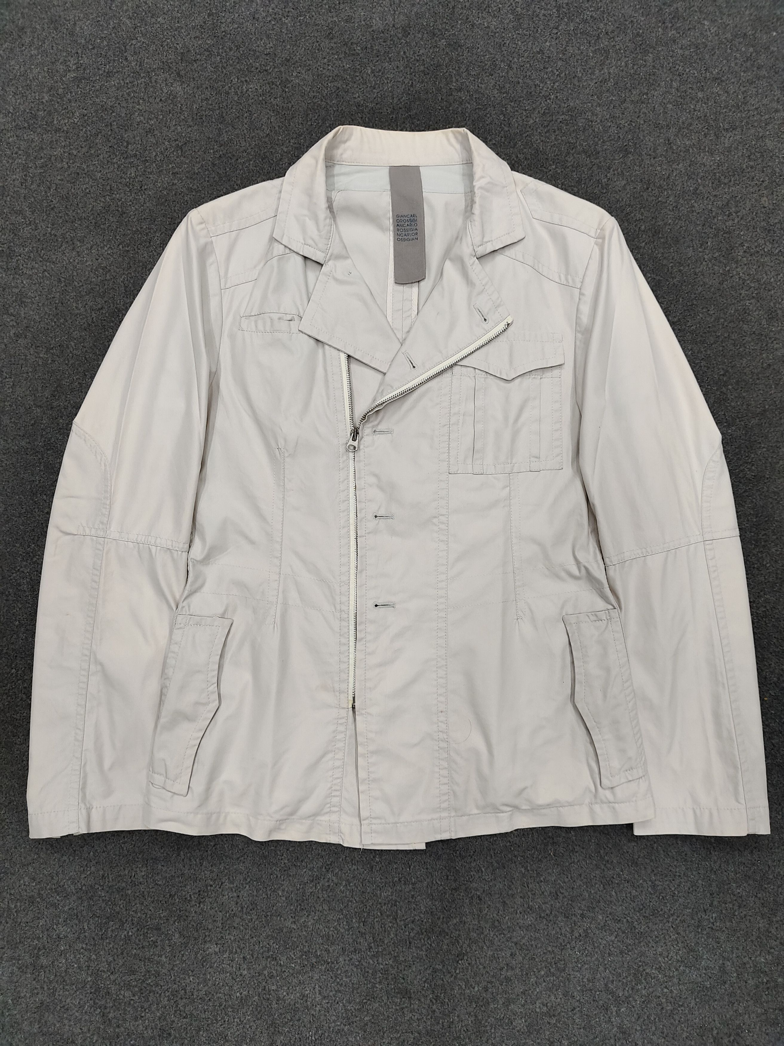 GIAN CARLO ROSSI Gian Carlo Rossi🇮🇹 Asymmetric Minimal Zip Utility Jacket Size US M / EU 48-50 / 2 - 1 Thumbnail