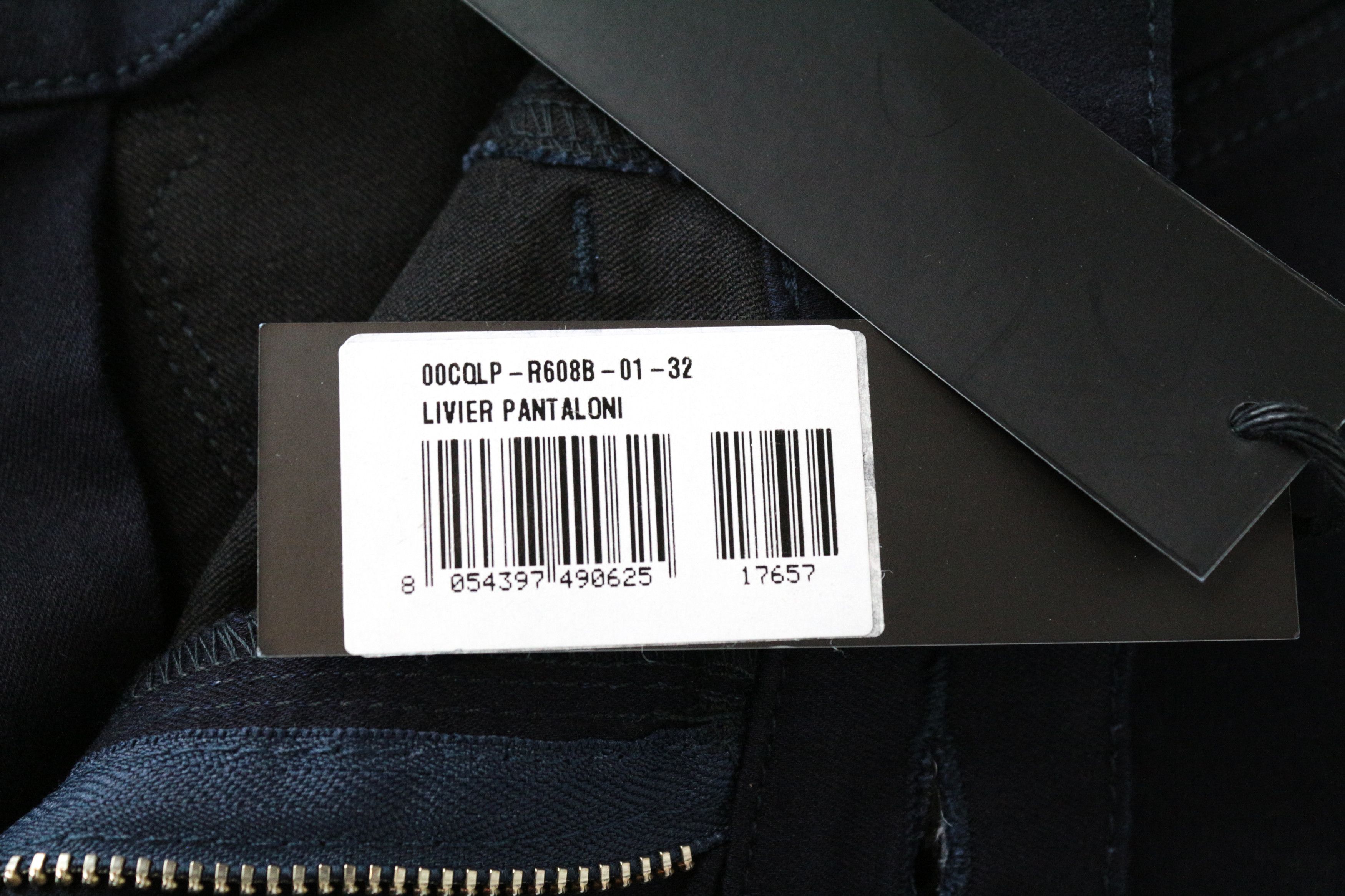 Diesel LIVIER R608B W32 Dark Blue Zipped Jeans 63650 Size 32" / US 10 / IT 46 - 8 Thumbnail