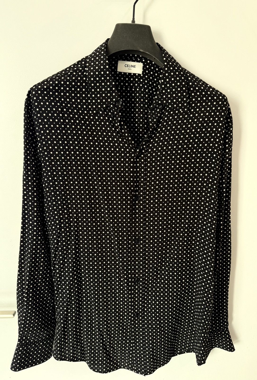 Celine × Hedi Slimane Celine Polka Dot Shirt - 40 Size US M / EU 48-50 / 2 - 1 Thumbnail