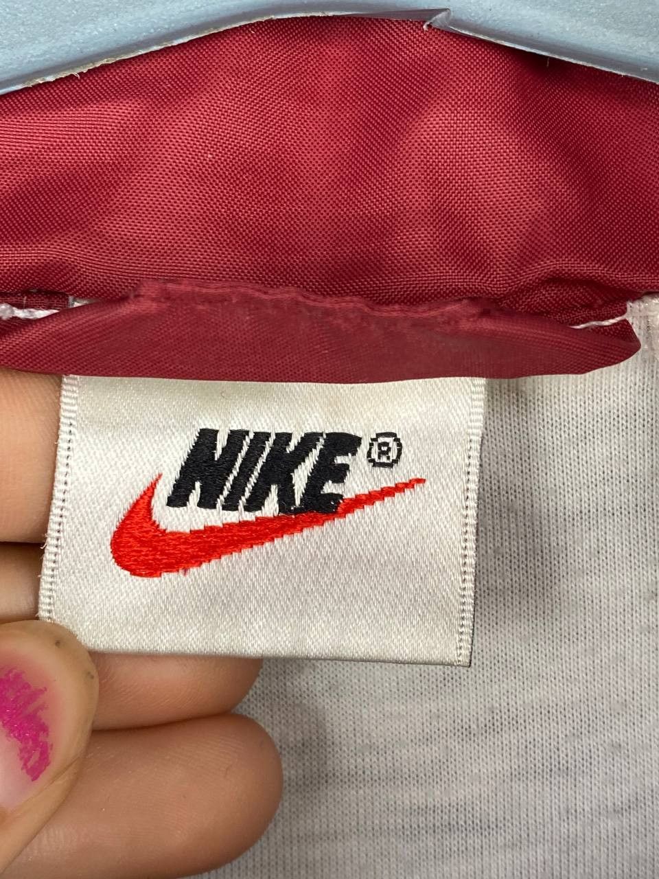 Nike × Vintage Nike Vintage Big Logo Swoosh Windbreaker Light Jacket Size US L / EU 52-54 / 3 - 9 Thumbnail