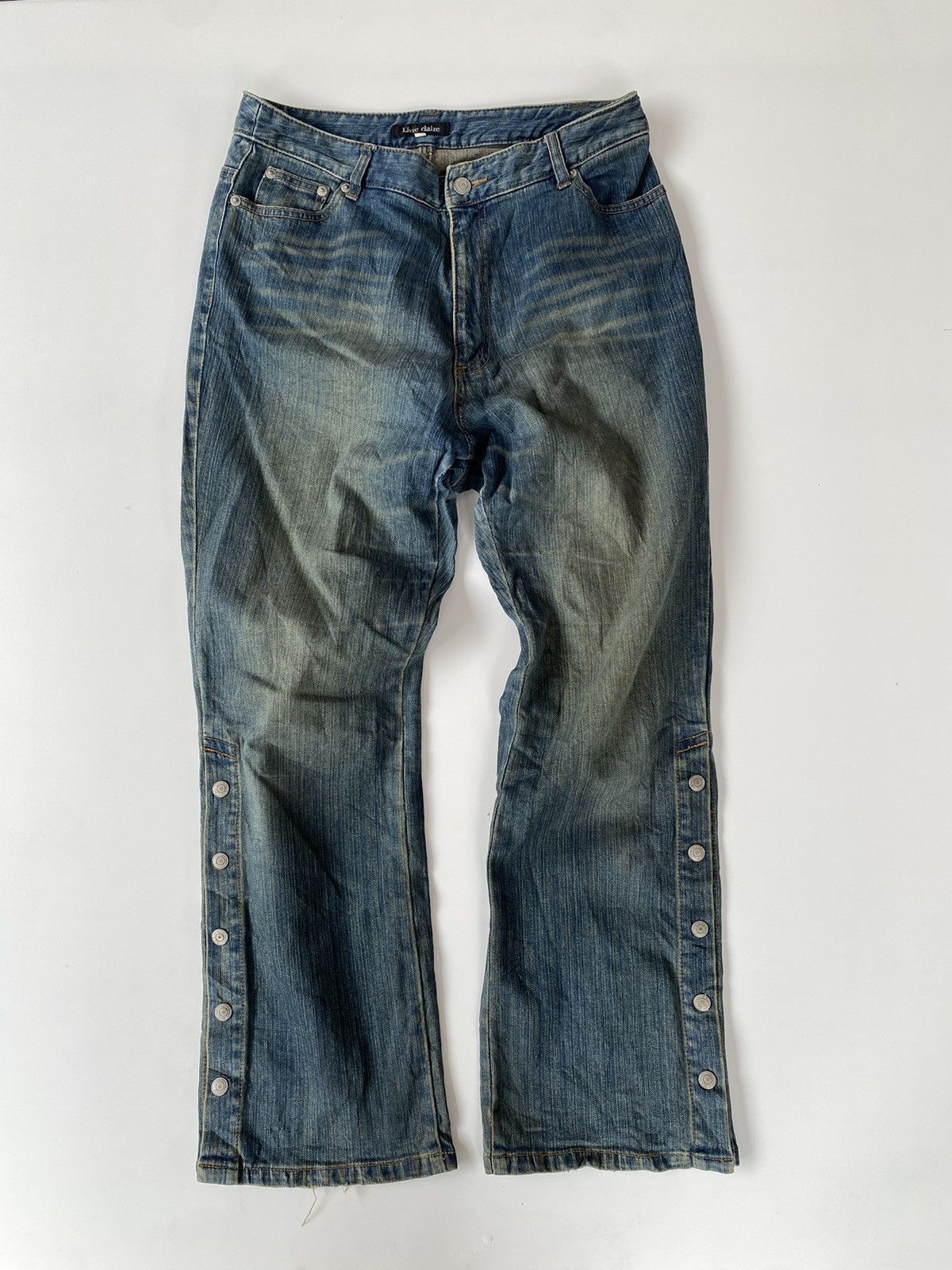 Vintage Denim Leg Button Livre Claire