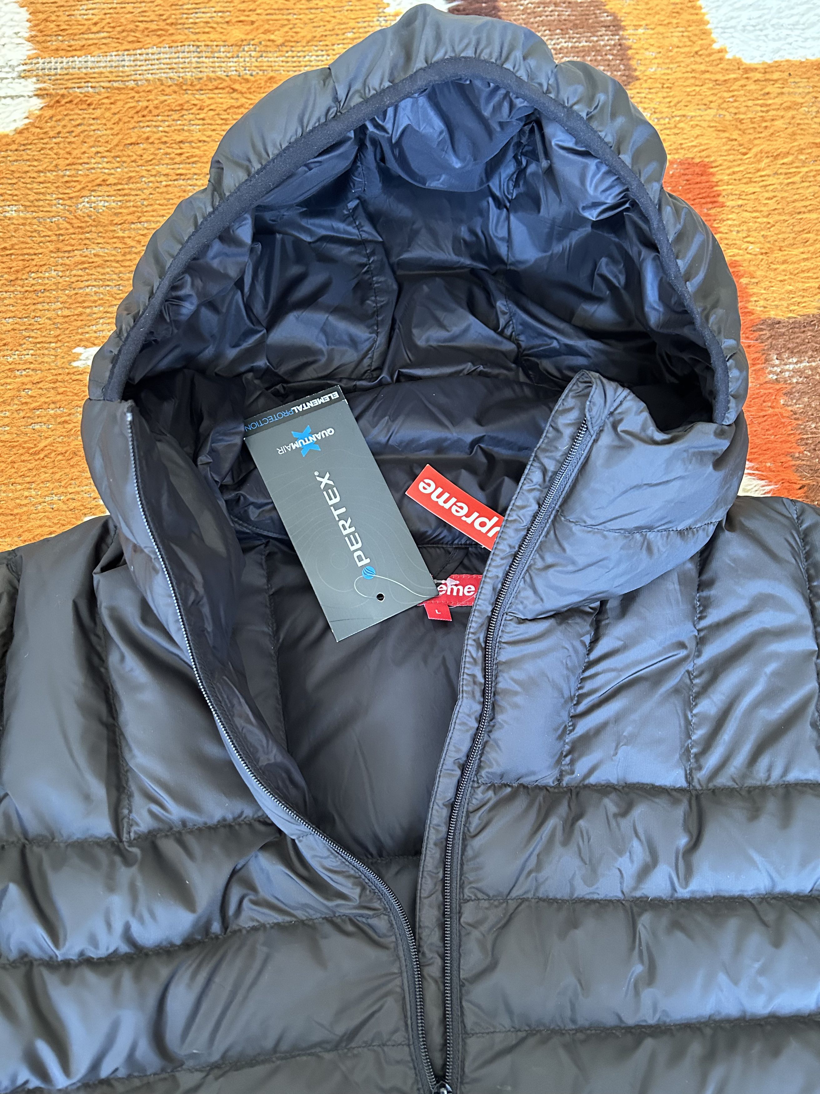Supreme Supreme Micro Down Half Zip Hooded Puffer Coat Size US L / EU 52-54 / 3 - 3 Thumbnail