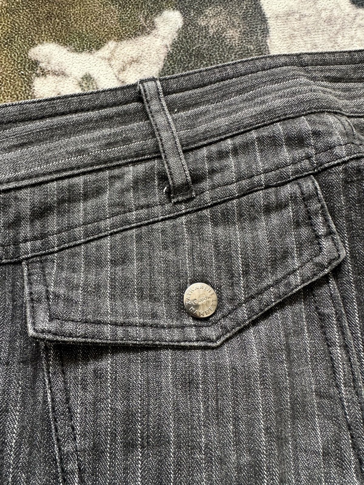00's Katharine Hamnett 4 pocket Wabash stripe denim