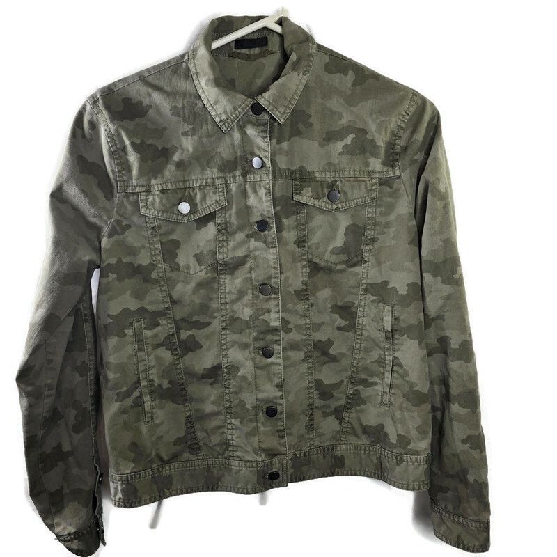 ATM Anthony Thomas Melillo ATM Anthony Thomas Melillo Camo Trucker Jacket Size Large Size L / US 10 / IT 46 - 2 Thumbnail
